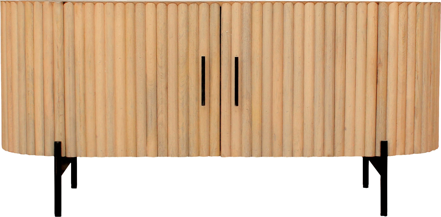 SIT TV-Board, (1 St.), Lamellen-Design im Retro Stil