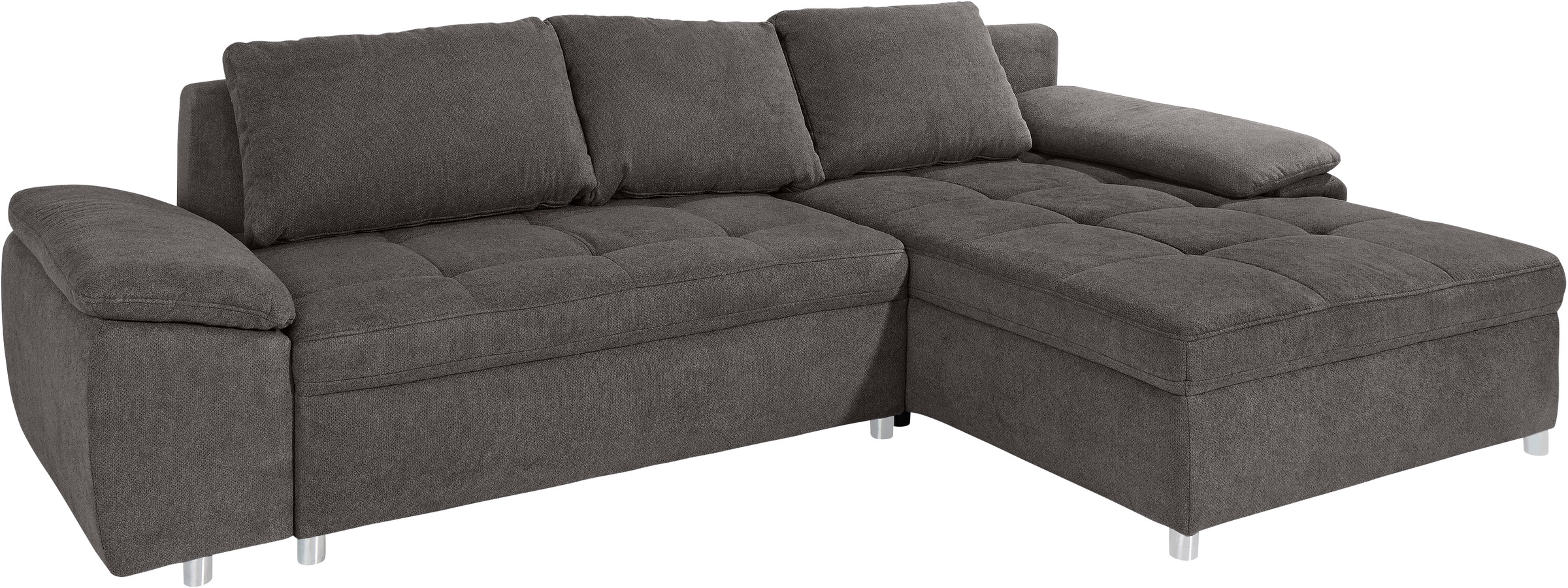 sit&more Ecksofa Labene, wahlweise mit Bettfunktion und Bettkasten, inkl. Rückenkissen