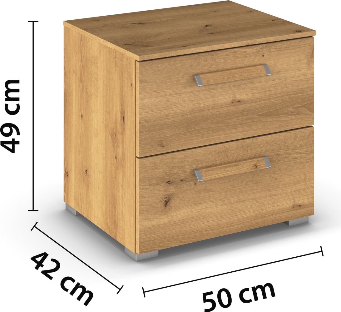 rauch Schlafzimmer-Set »Komplettschlafzimmer Schlafzimmer EVELYN«, (Set, 3 tlg.), Schrank und Bett in 2 Breiten, Nachttisch 2 Schubladen MADE IN GERMANY