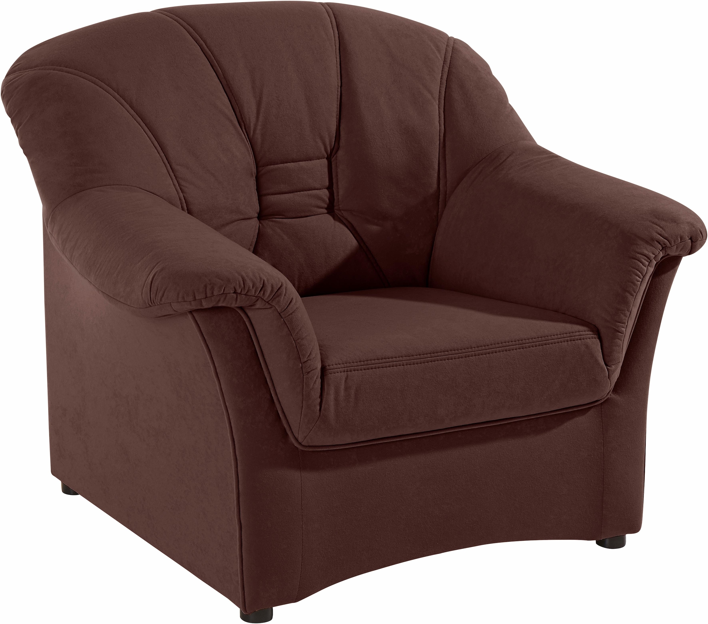 DOMO collection Sessel »Elva, zeitlose Formensprache, elegante Rückensteppu günstig online kaufen
