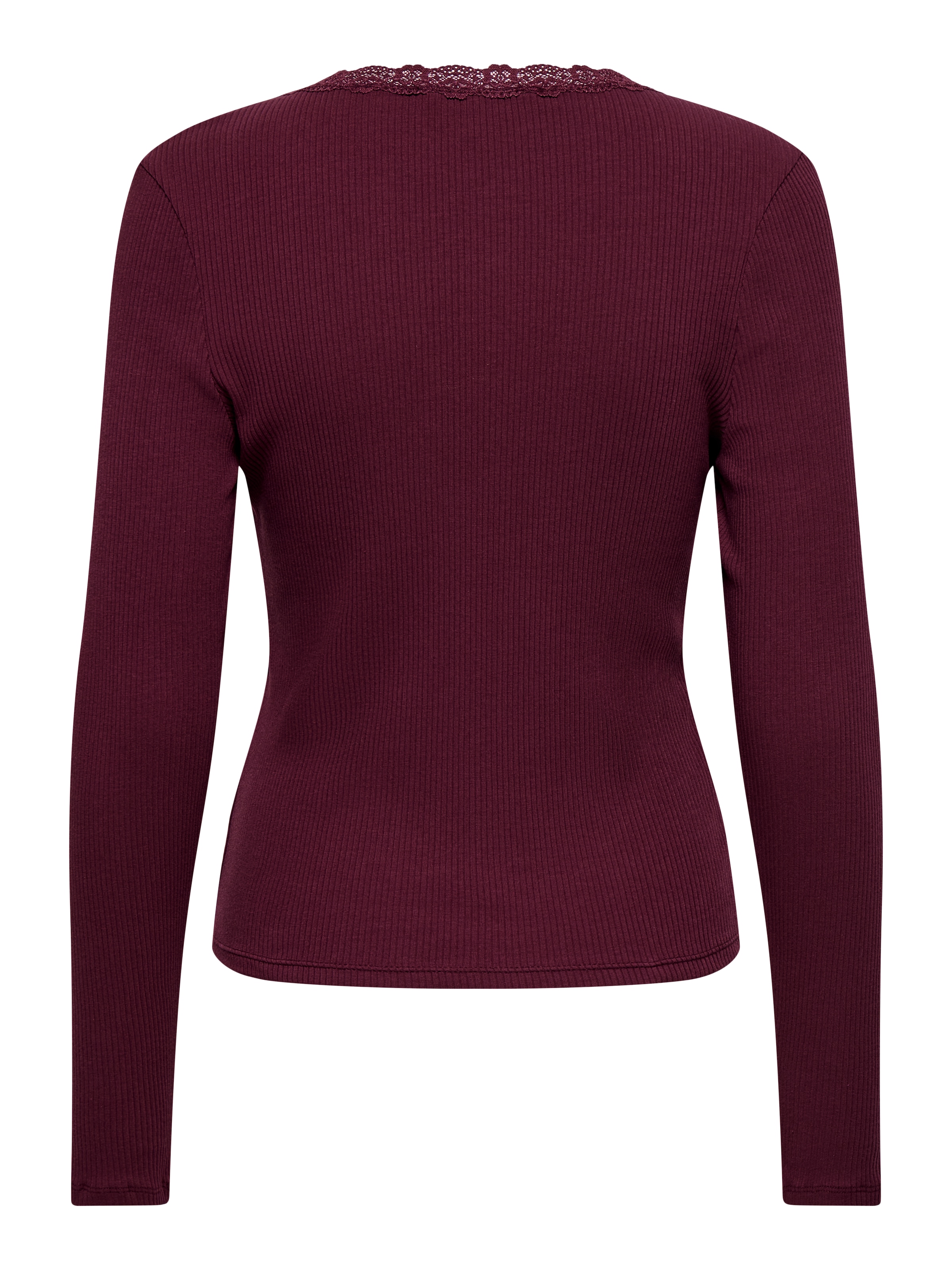 ONLY V-Shirt »ONLSARA SHARAI L/S V-NECK TOP JRS« Baumwollmischung, slim fitregular fit