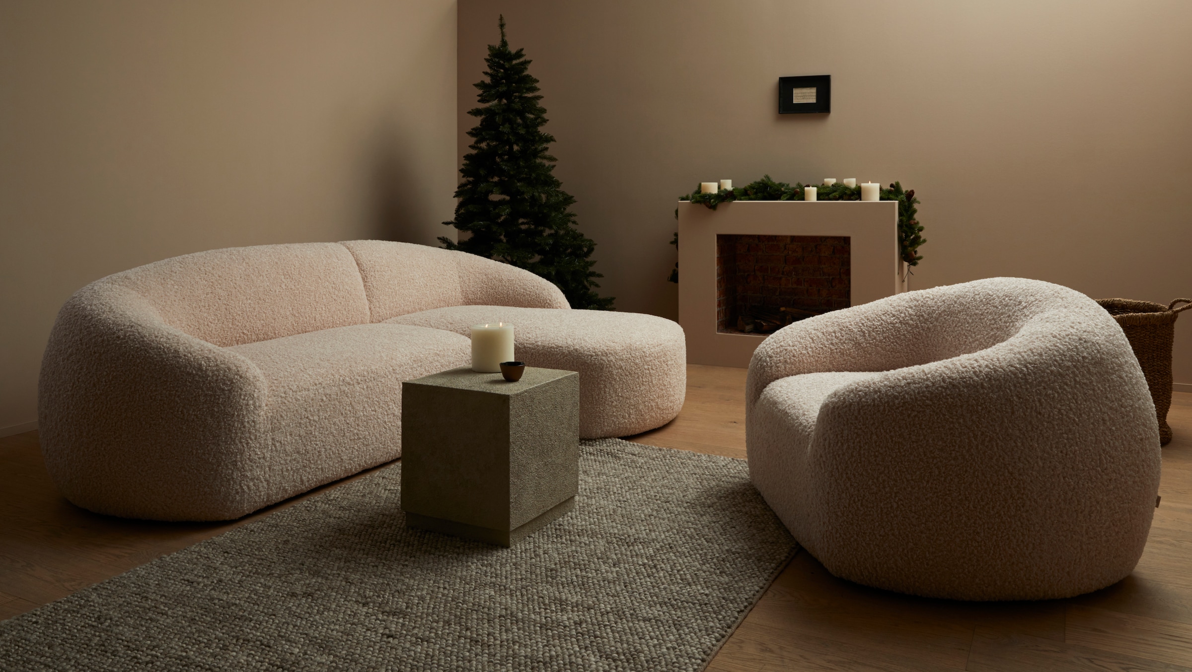 LeGer Home by Lena Gercke Wollteppich »Ainhoa, handgewebt, Wolle«, rechteckig, 12 mm Höhe, einfarbig, Wolle, Handweb Teppich, Wohnzimmer, Schlafzimmer, Esszimmer