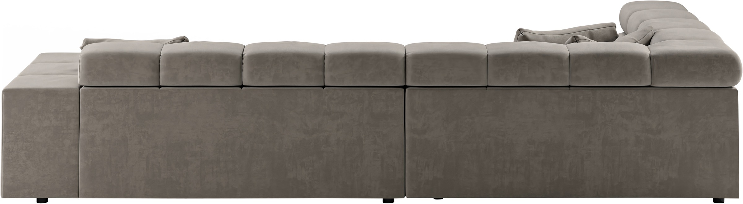 INOSIGN Ecksofa »Ancona incl. Kopfteilverstellung, Breite 319cm, L-Form«, wahlweise motorische Sitztiefenverstellung, auch in Cord + Easy Care