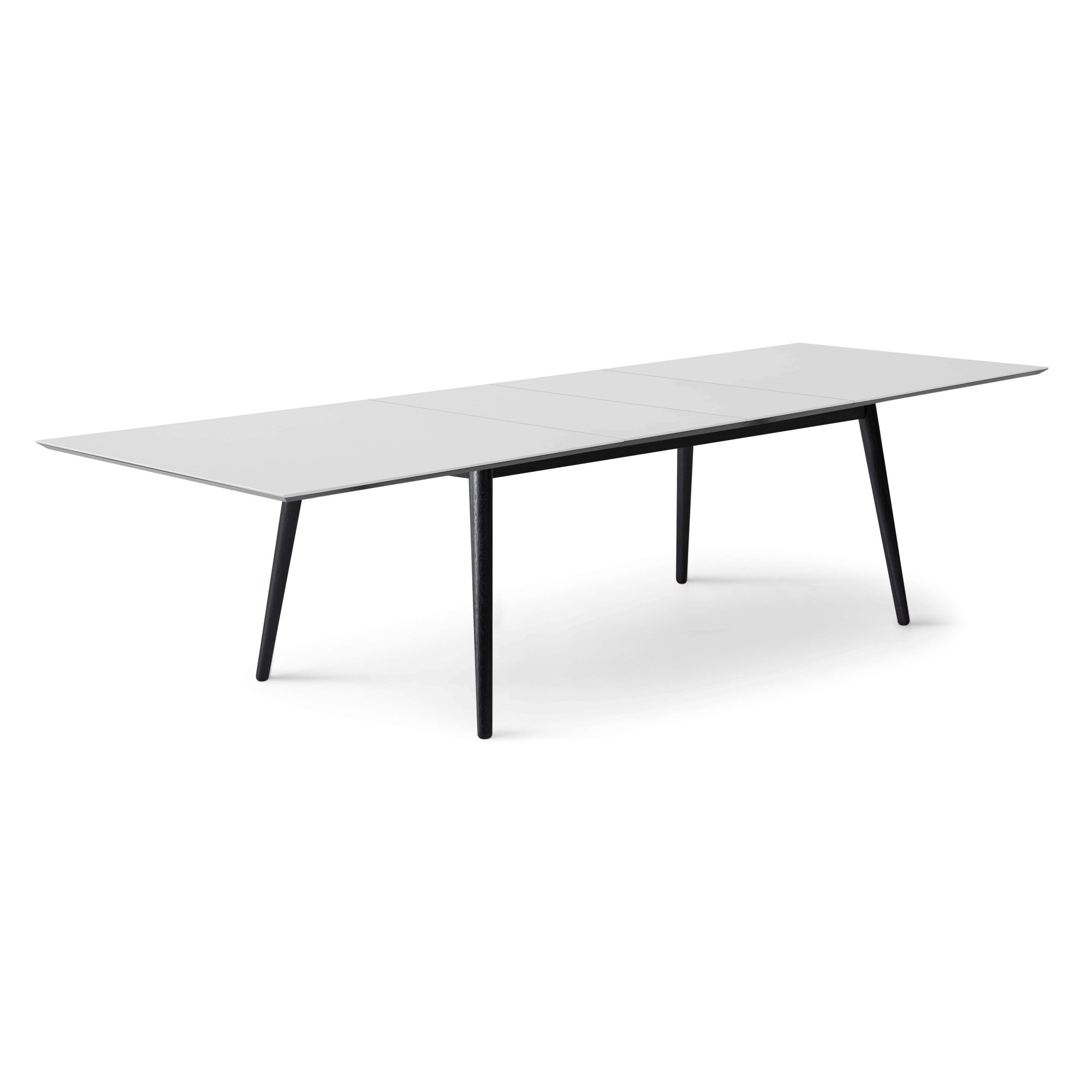 Hammel Furniture Esstisch »Meza Designtisch mit Auszugsfunktion und 2 Einlegeplatten«, bootsförmige Tischplatte MDF, Massivholzgestell, in zwei Breiten
