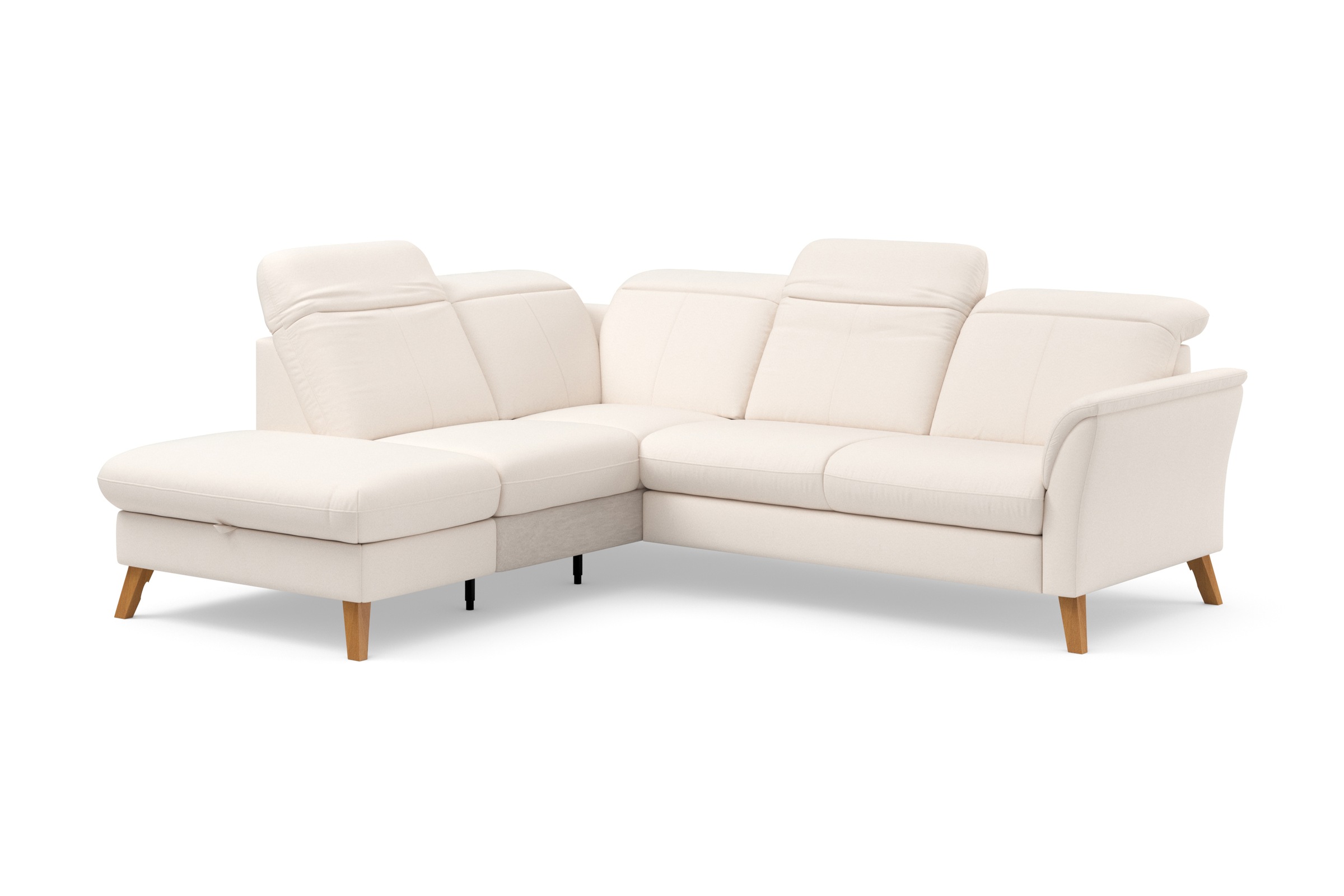 sit&more Ecksofa »Romero L-Form«, wahlweise mit oder ohne TV-Funktion, Bettfunktion, Bettkasten