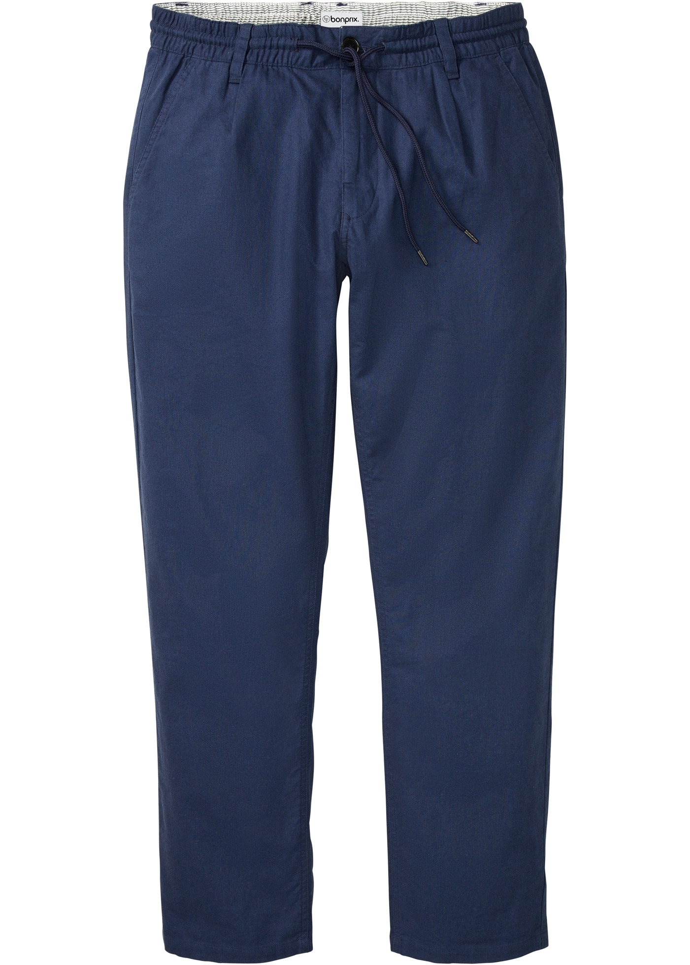 bonprix Chinohose  aus Leinen, mit Bändchen zur Weitenanpassung, relaxed fit