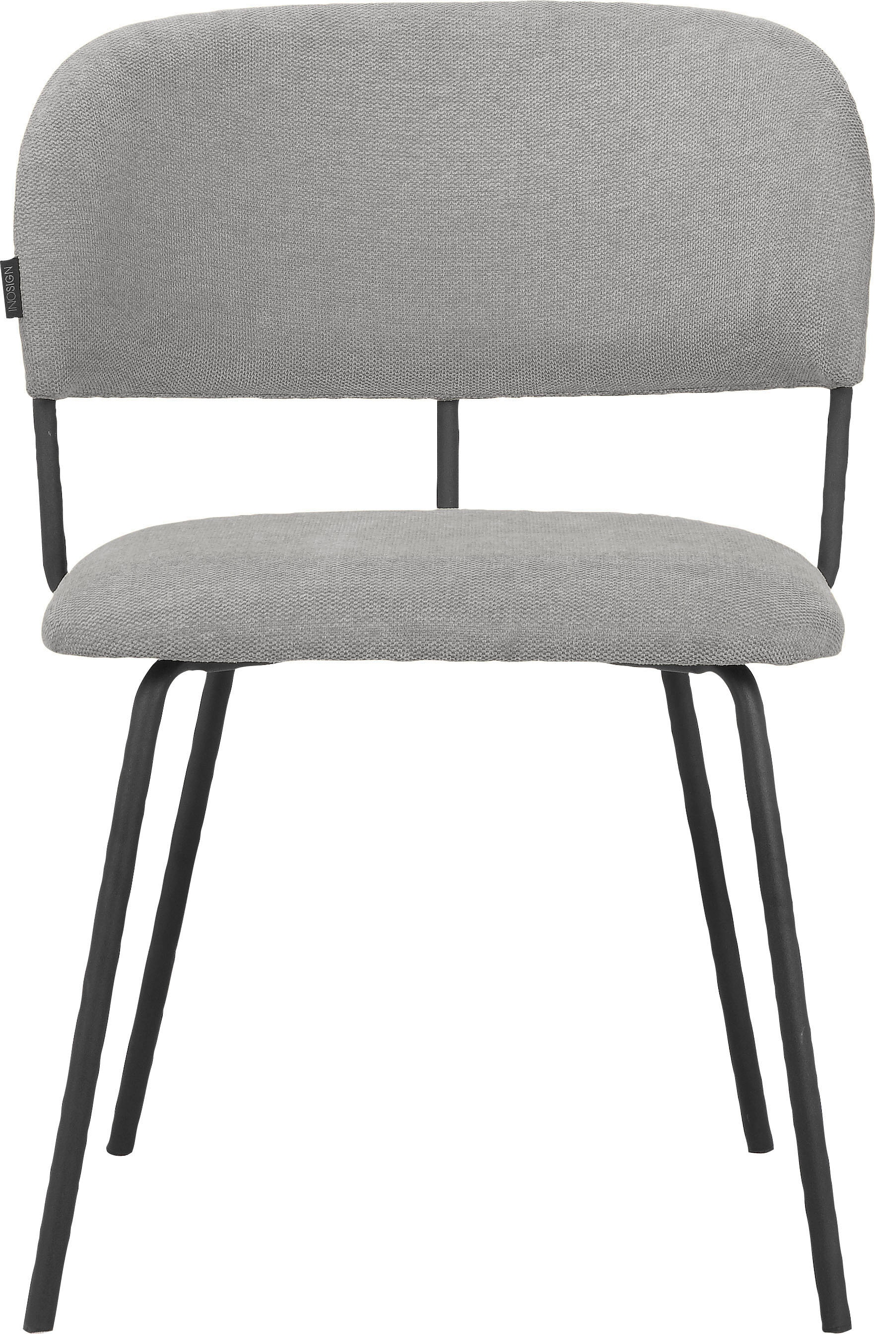 INOSIGN Esszimmerstuhl »Taous«, 2 St., Webstoff, Sitz und Rücken mit Polsterung, mit Gestell aus Metall, Sitzhöhe 48 cm