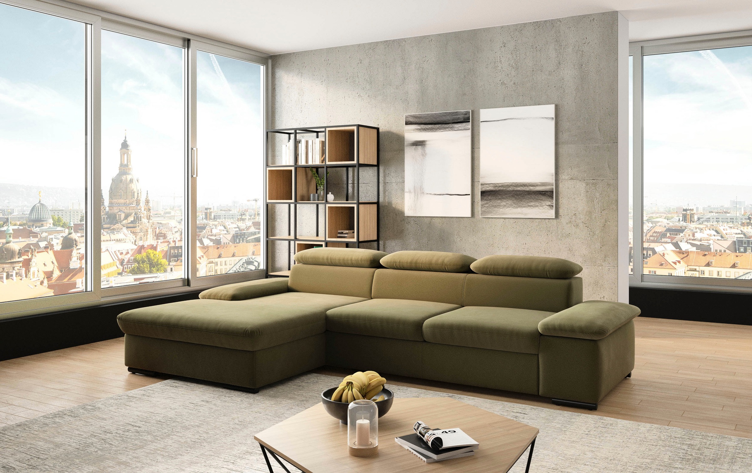 sit&more Ecksofa "Alcudia L-Form" wahlweise mit Bettfunktion günstig online kaufen