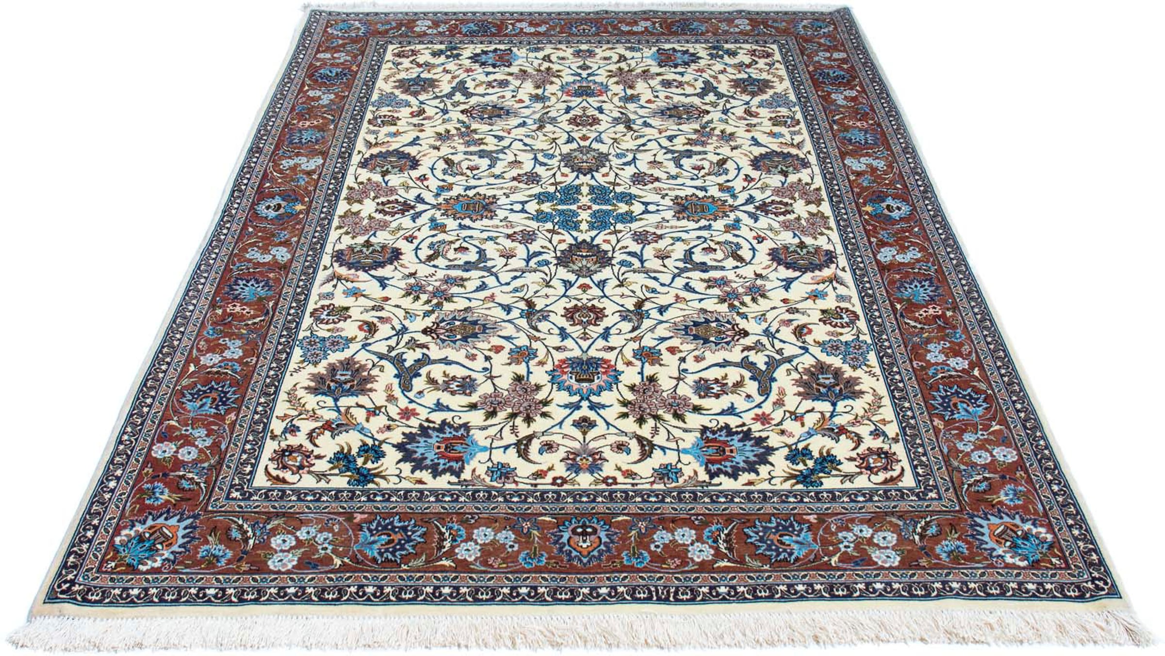 morgenland Orientteppich »Perser - Ghom - 215 x 137 cm - beige«, rechteckig günstig online kaufen