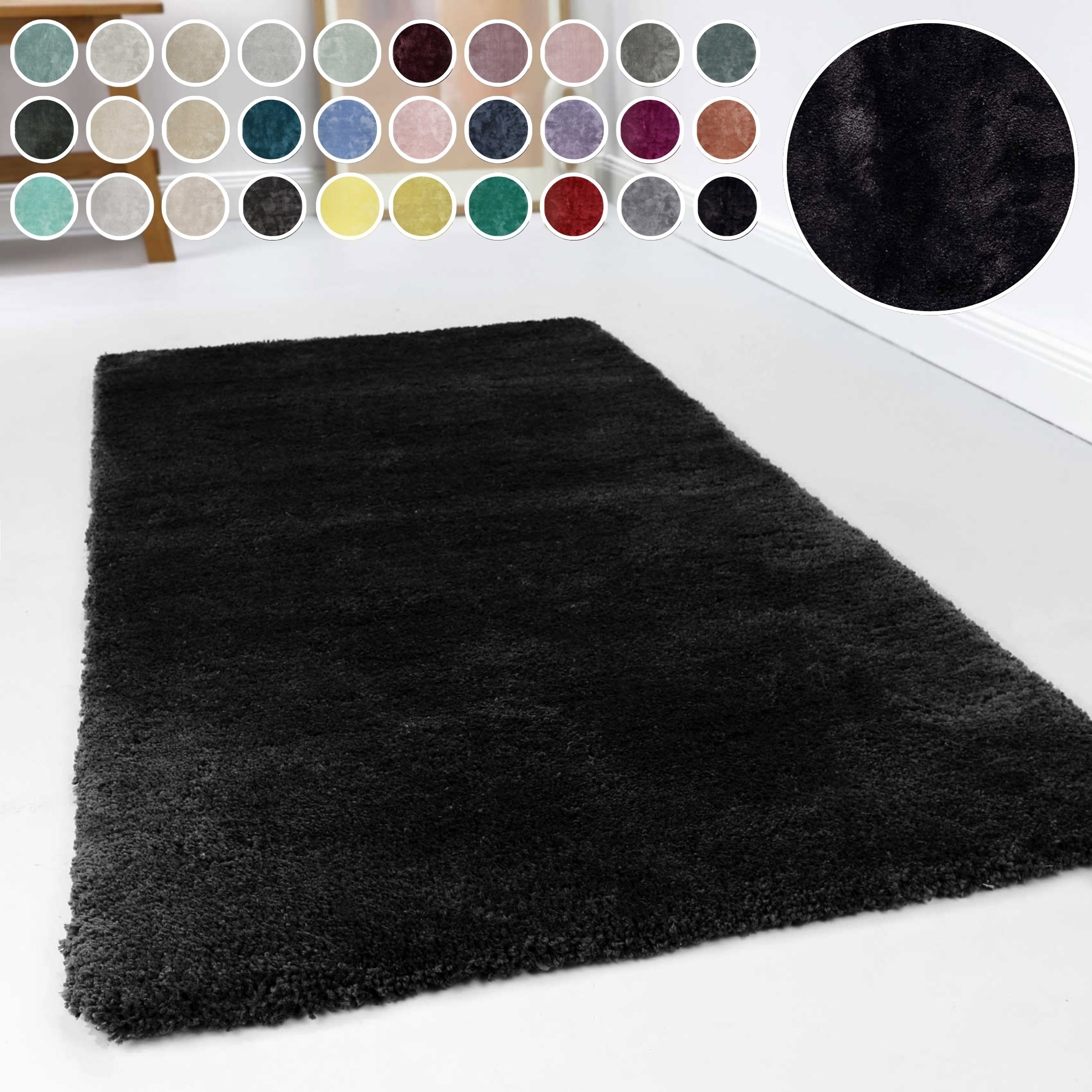 Esprit Hochflor-Teppich »Relaxx ESP-4150«, rund, 25 mm Höhe, Wohnzimmer, se günstig online kaufen
