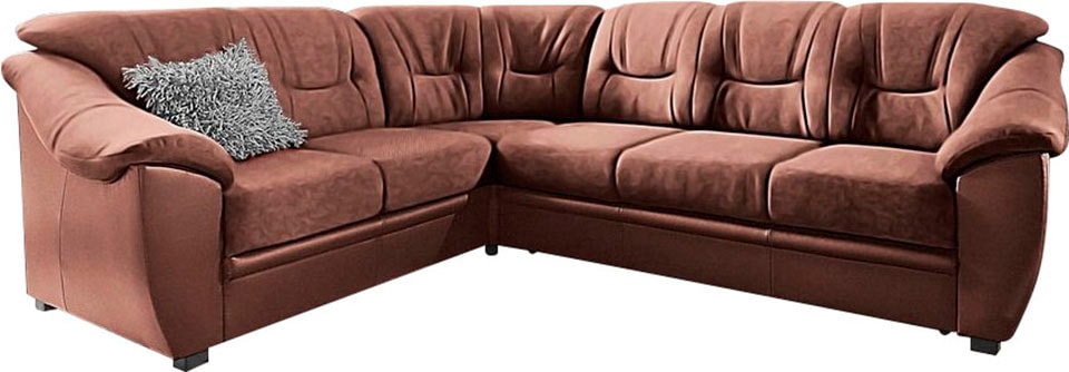 sit&more Ecksofa »Savona L-Form«, wahlweise mit Bettfunktion, inklusive Federkern, frei im Raum stellbar