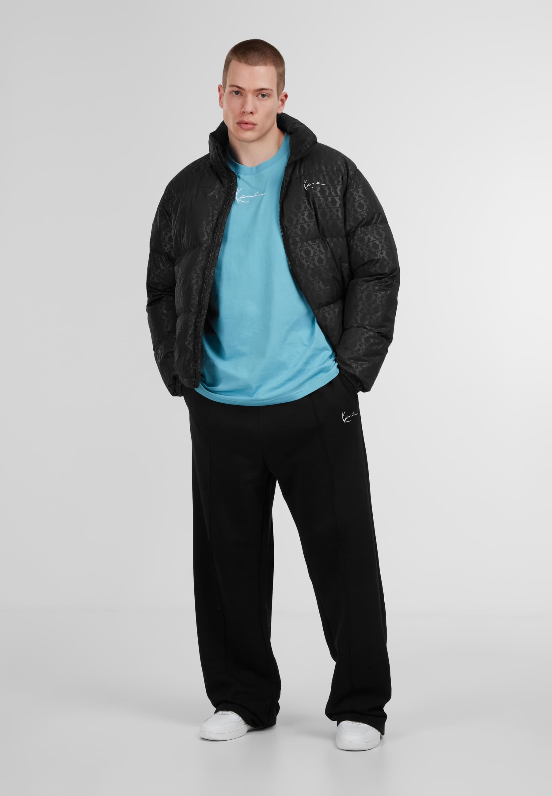 Karl Kani Winterjacke »Karl Kani Aop Signature Puffer Jacket« 1 Stk. tlg. ohne Kapuze