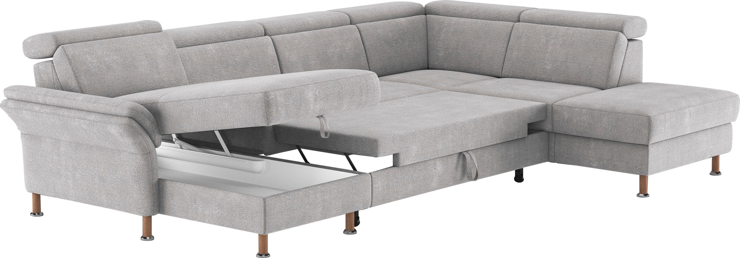 Home affaire Wohnlandschaft »Calypso U-Form«, wahlweise mit motorischer Relaxfunktion