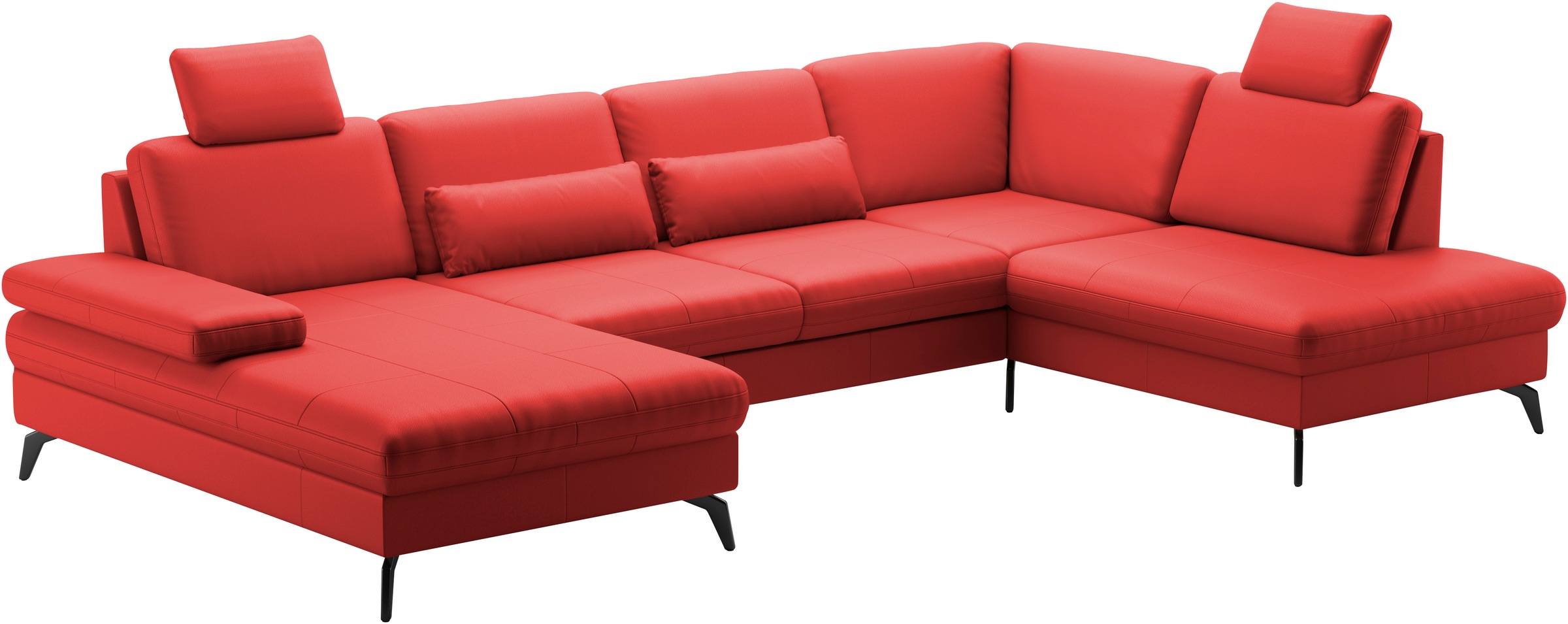 sit&more Wohnlandschaft »Morris U-Form, inkl. Sitztiefenverstellung«, wahlweise mit Armteilverstellung, Bettfunktion & Bettkasten