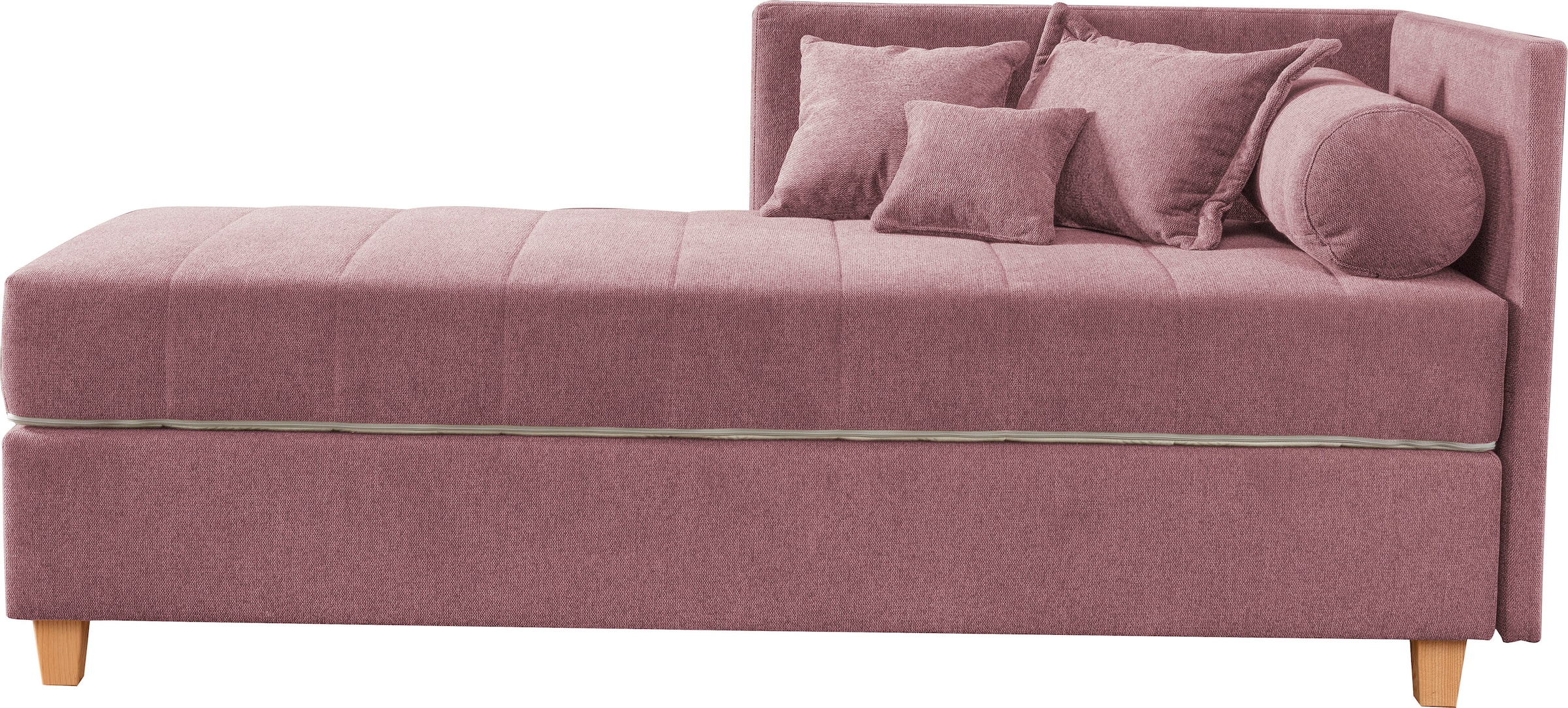 alina Schlafsofa »Kona«, 7-Zonen Taschenfederkernmatratze, Zierkissen-Set und Schlummerrollen