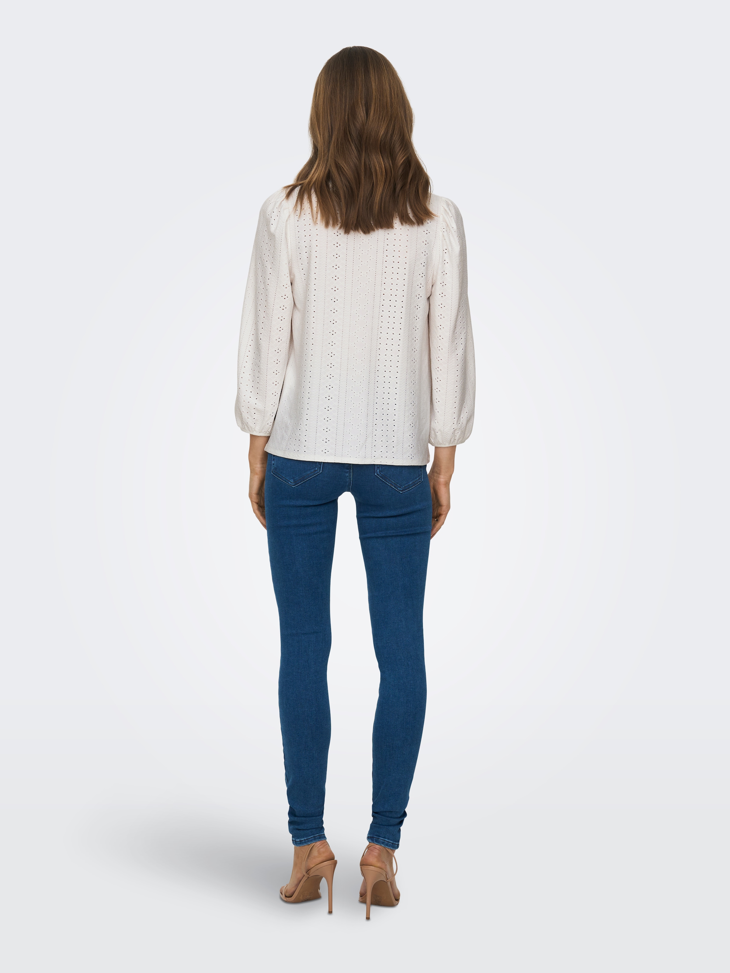 ONLY Blusenshirt »ONLSANDRA 3/4 SPLIT TOP JRS«