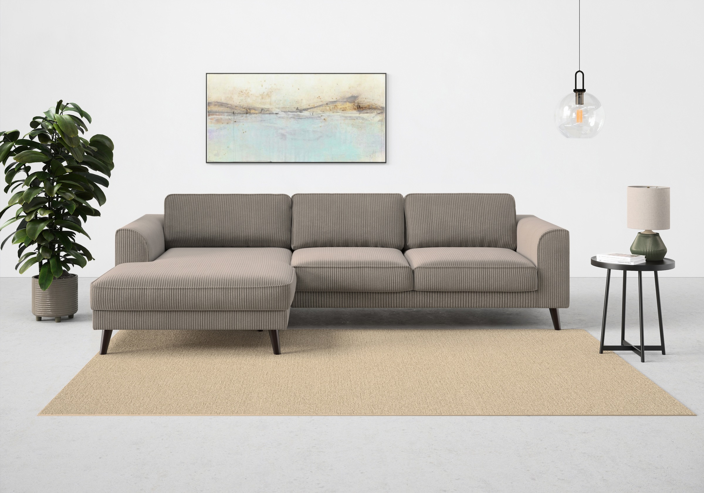 TRENDMANUFAKTUR Ecksofa »Lumber Jack, elegantes Designsofa, zeitlos modern, günstig online kaufen