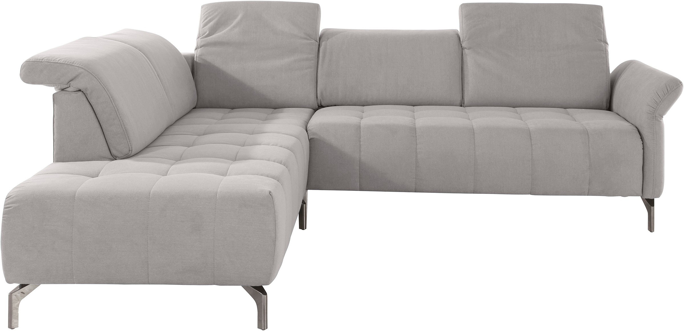 Home affaire Ecksofa »Fresh L-Form« Federkern, wahlweise Kopfteilverstellun günstig online kaufen