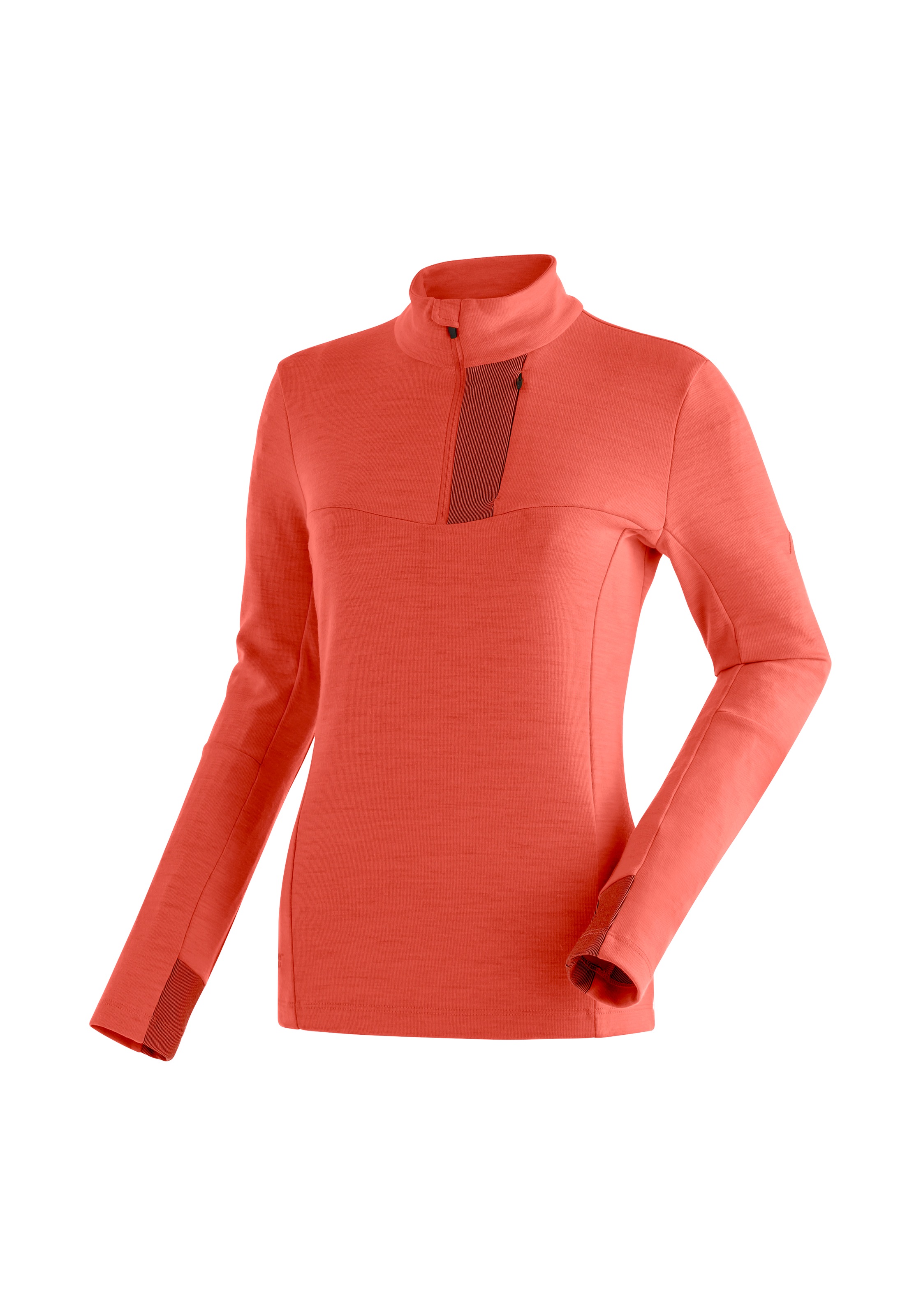 Funktionsshirt „Skutvik HZ W“, funktionaler Midlayer für Damen, hohe Atmungsaktivität, Gr. 36, neonrot