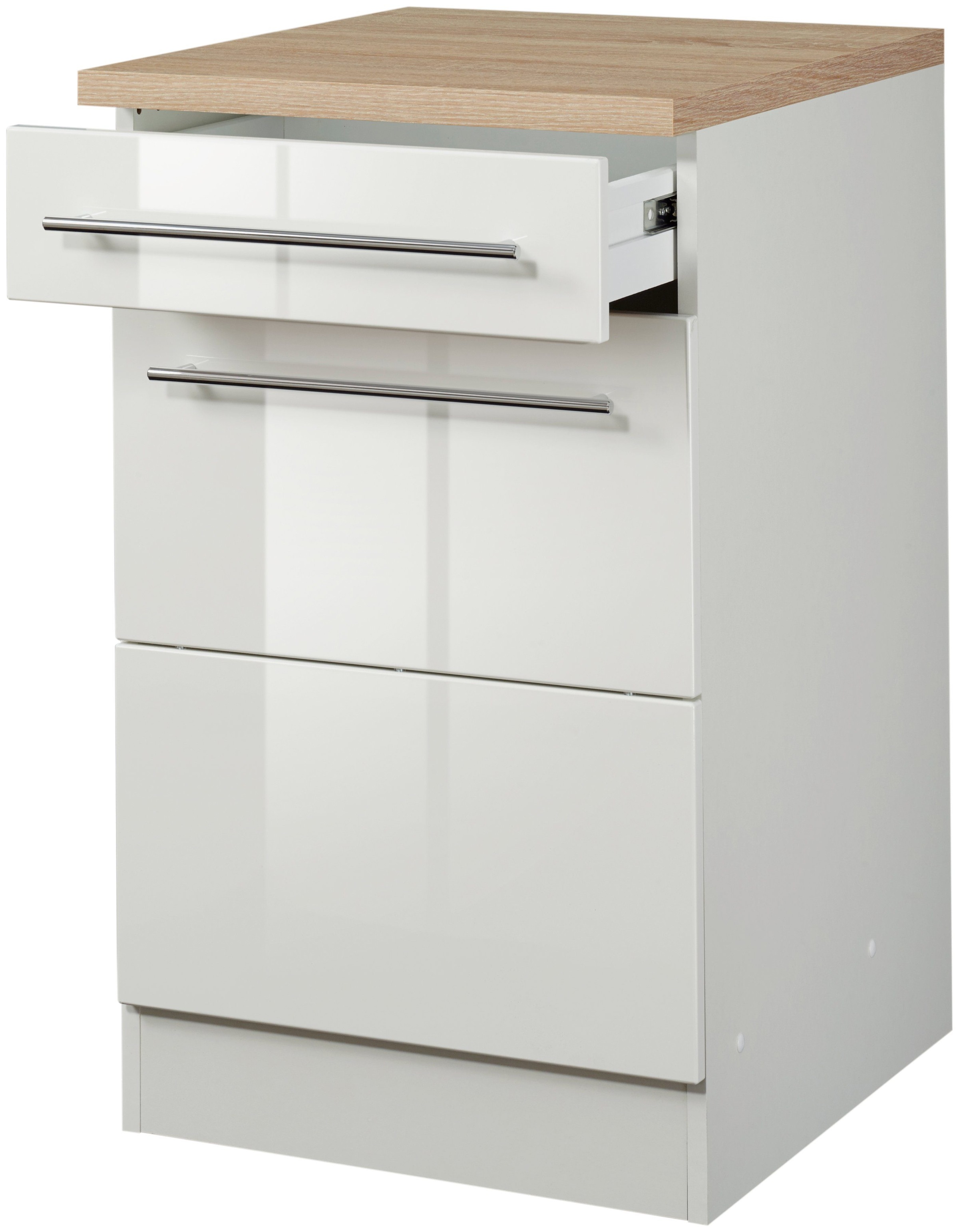 KOCHSTATION Unterschrank "KS-Wien" Breite 50 cm, mit 1 Tür und 1 Schubkaste günstig online kaufen