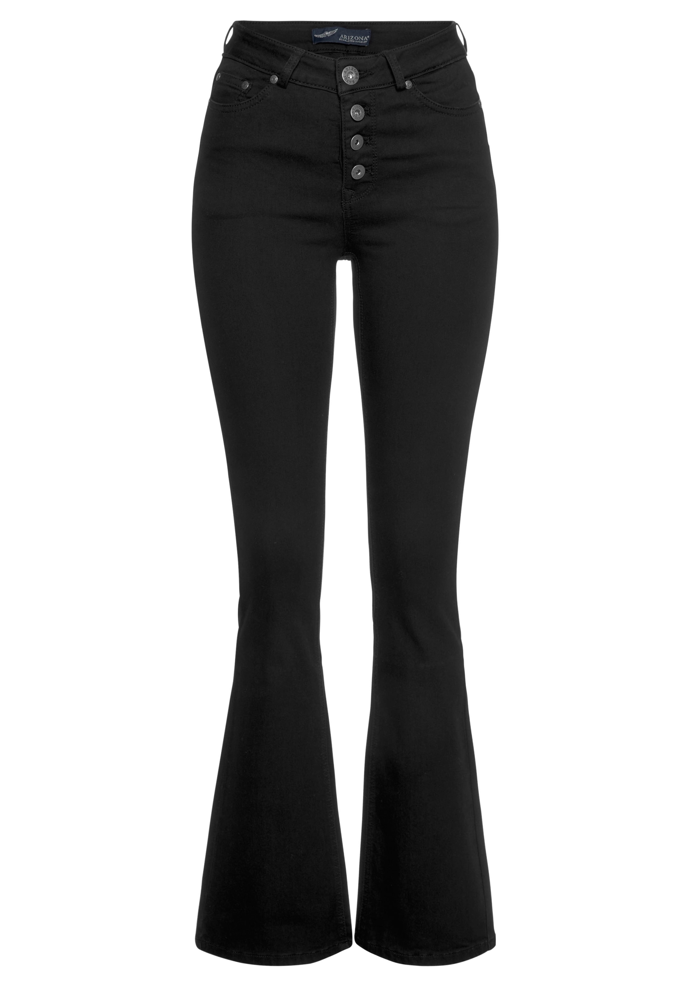 Arizona Bootcut-Jeans »Ultra Stretch« hohe Leibhöhe,  ausgestellte Beinform