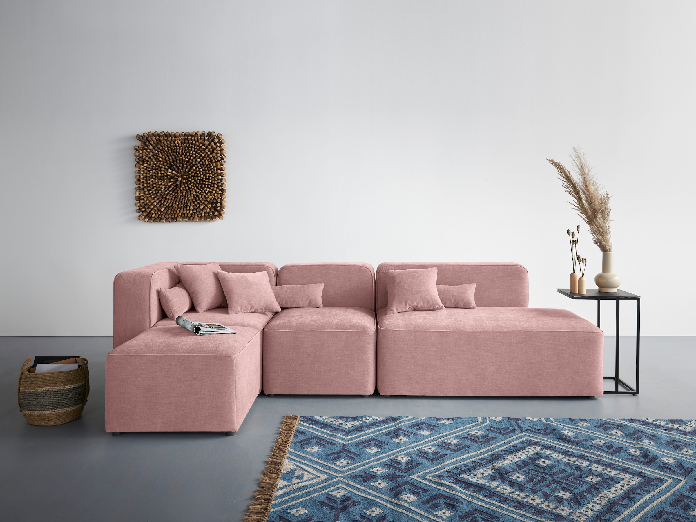 Home affaire Ecksofa »Sundstrup L-Form« Modulserie, individuelle Zusammenst günstig online kaufen