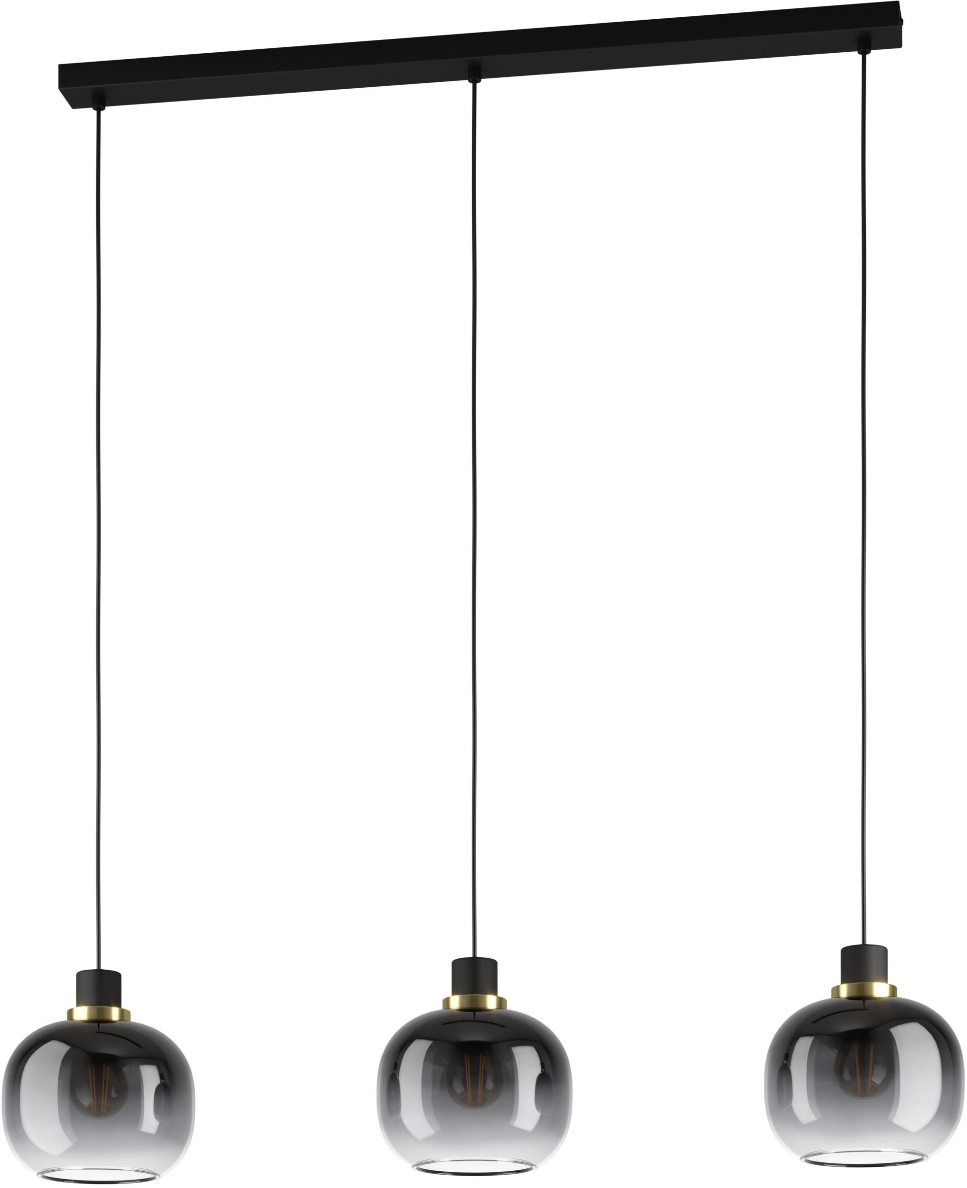 EGLO Hängeleuchte »OILELLA Pendellampe - Stahl - E27 - 3X40W - IP20« E27 1 günstig online kaufen