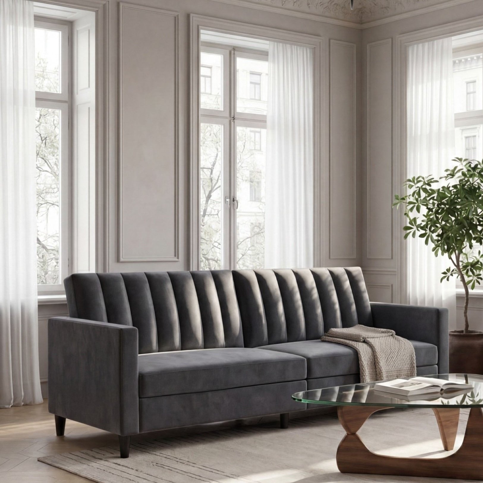Dorel Home 3-Sitzer »Celine« Rückenlehne 2-teilig und 3-fach verstellbar, Sitzhöhe 43 cm