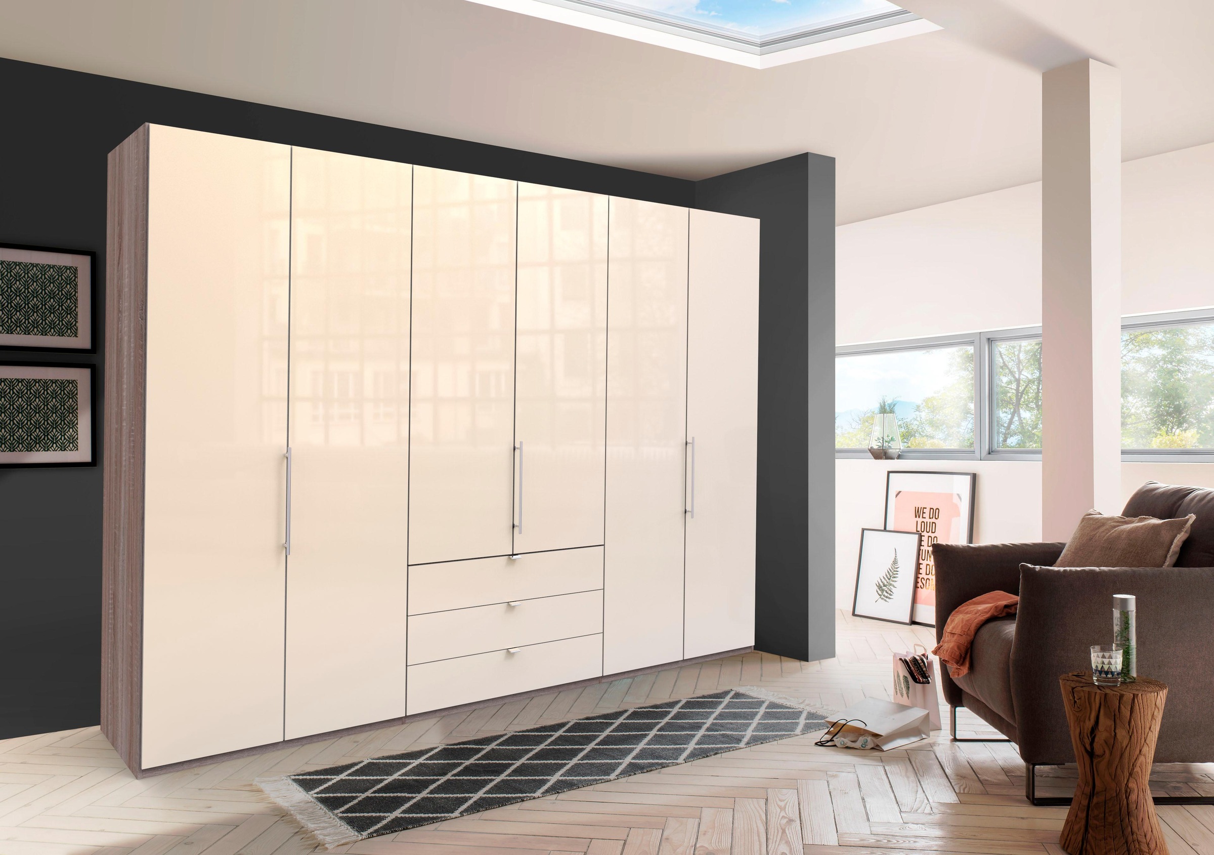 WIEMANN Kleiderschrank »Loft«, Glasfront