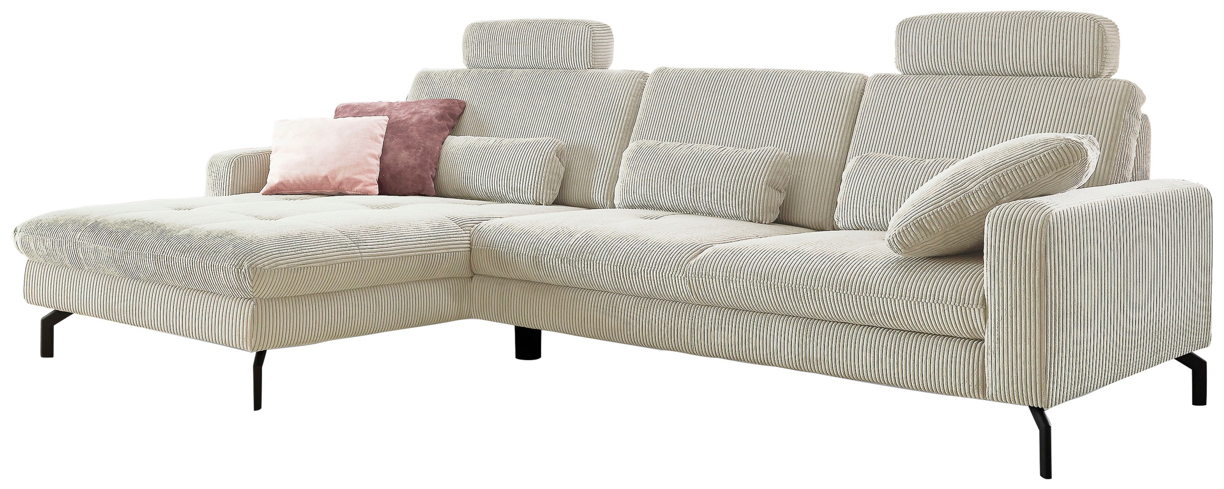 Die PlanBar Ecksofa "MP-IN20110 L-Form mit Federkern-Polsterung" optional m günstig online kaufen