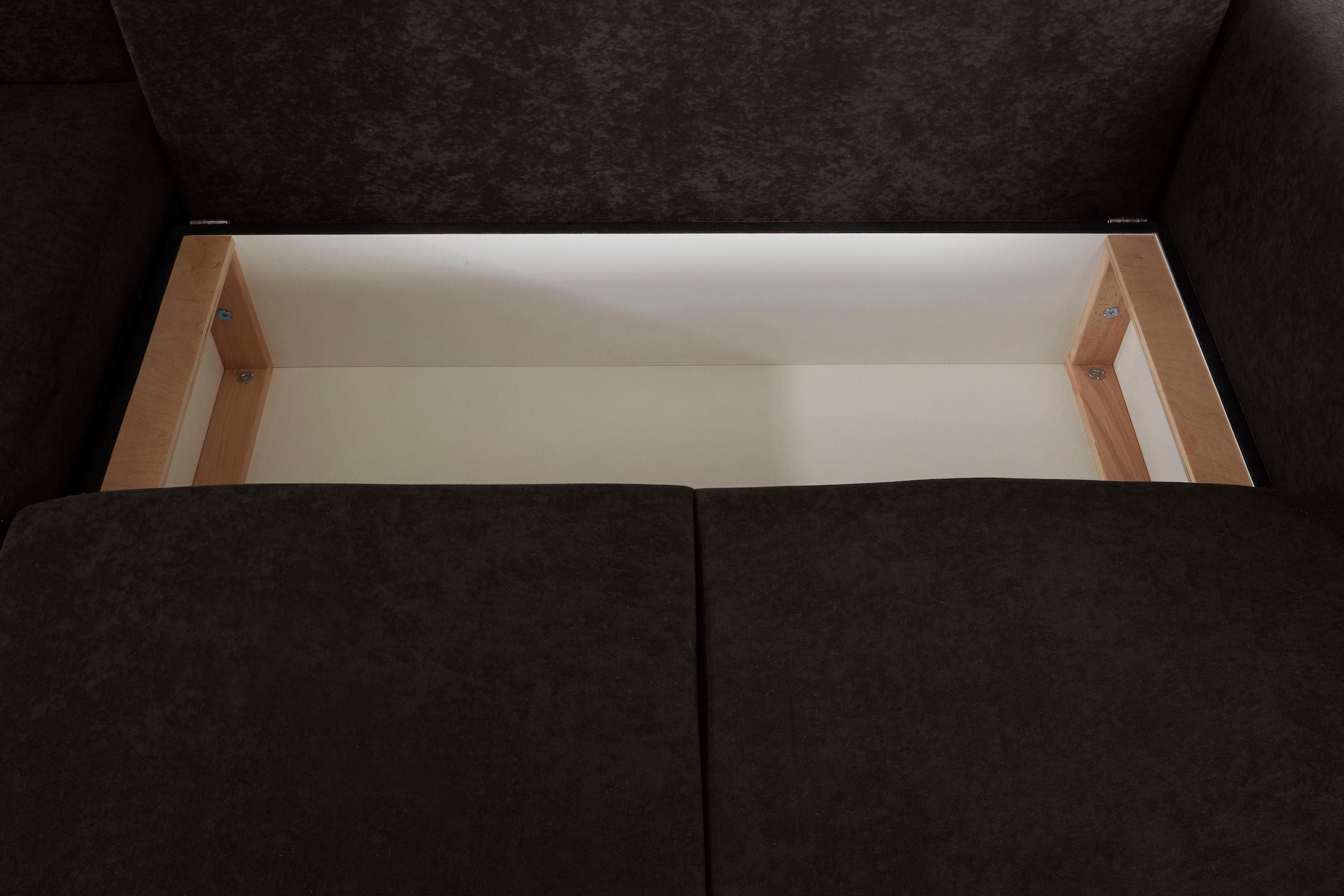 Guido Maria Kretschmer Home&Living Ecksofa »Györ«, L-Form, wahlweise mit Bettfunktion und Bettkasten incl. 2 Zierkissen