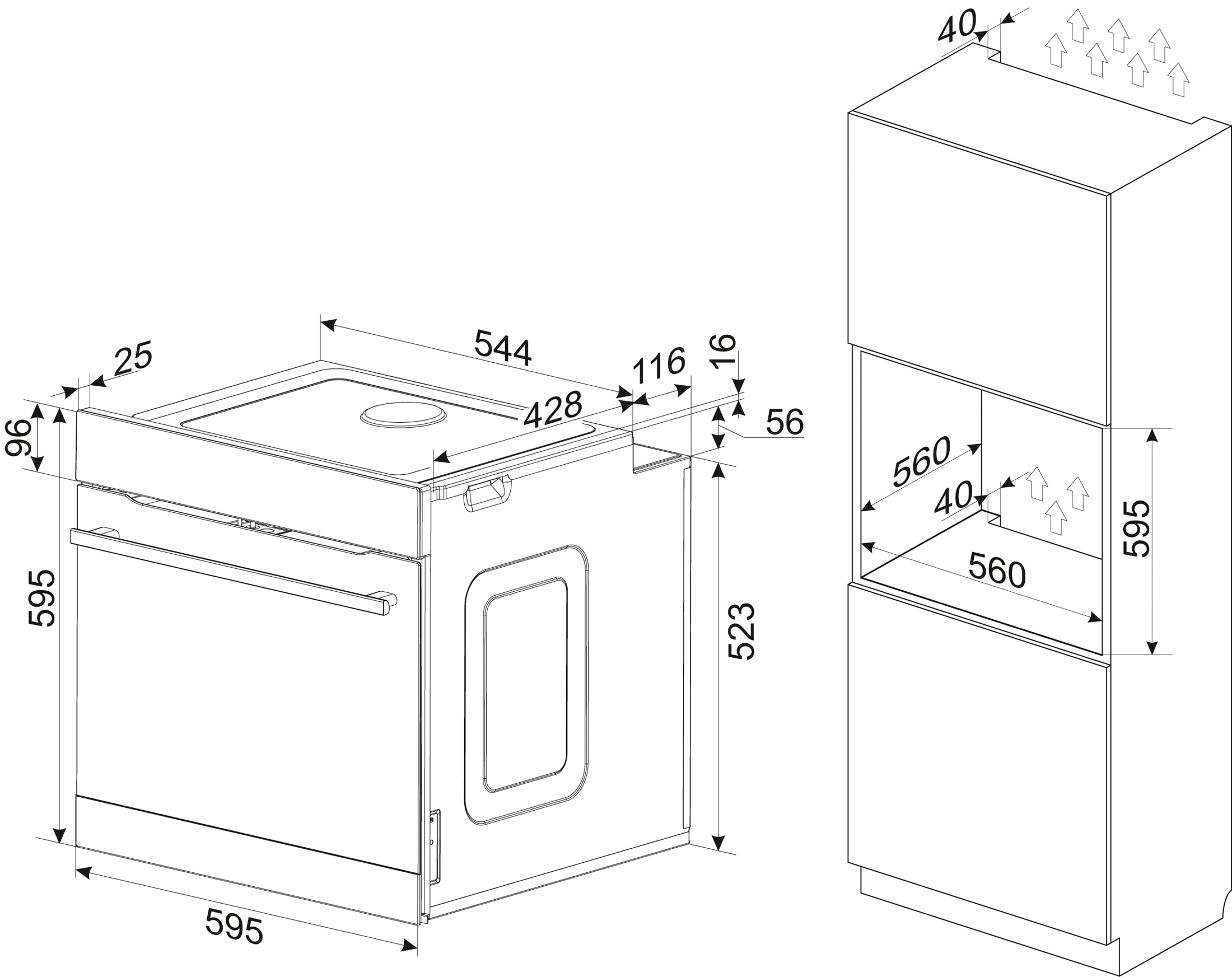 Amica Einbaubackofen »EBX 944 800 V« mit 1-fach-Teleskopauszug mit Steam Clean Mehr Genuss, weniger Putzen: XXL-Backofen mit Dampf