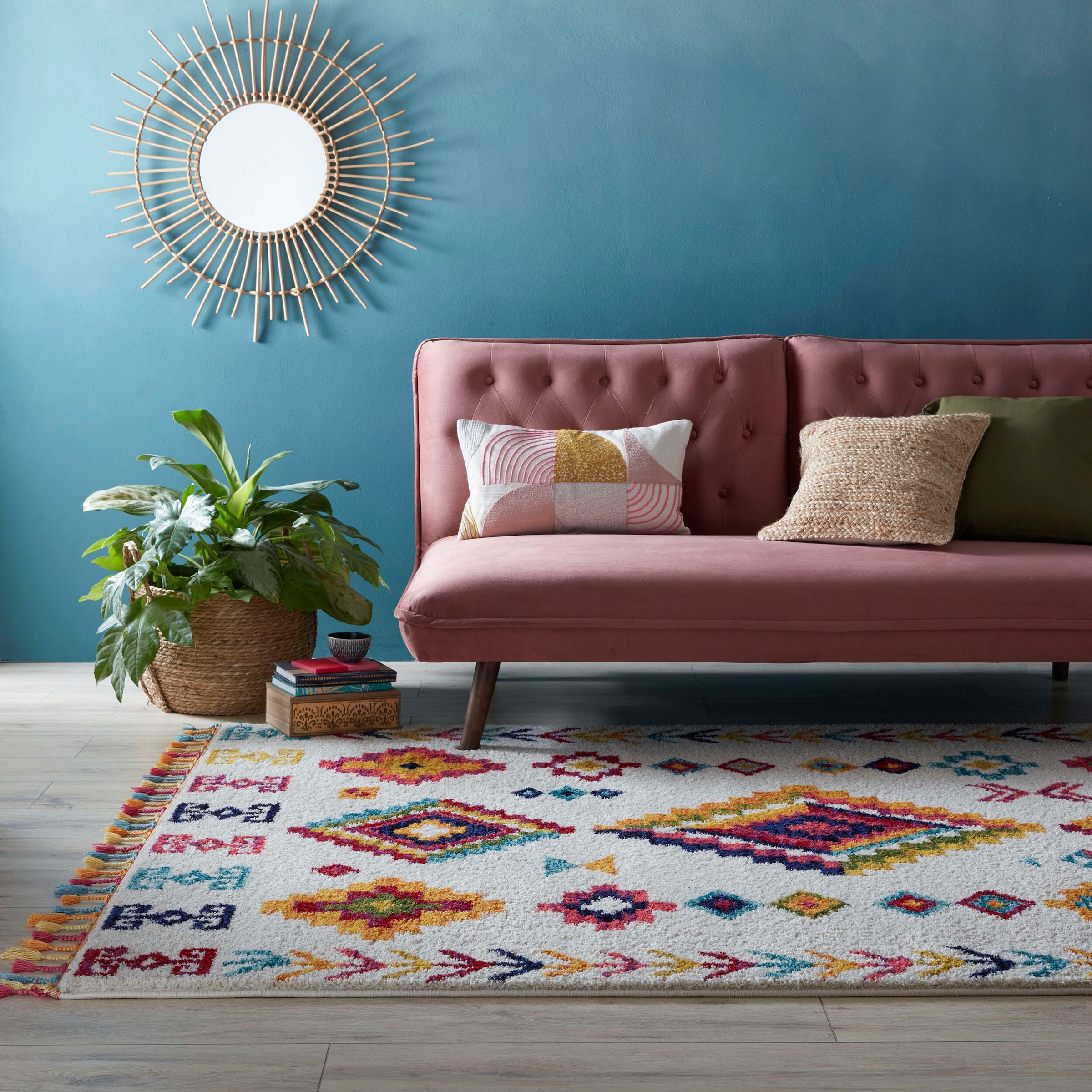 FLAIR RUGS Teppich »Nahua«, rechteckig, 20 mm Höhe, Berber-Optik, Wohnzimmer