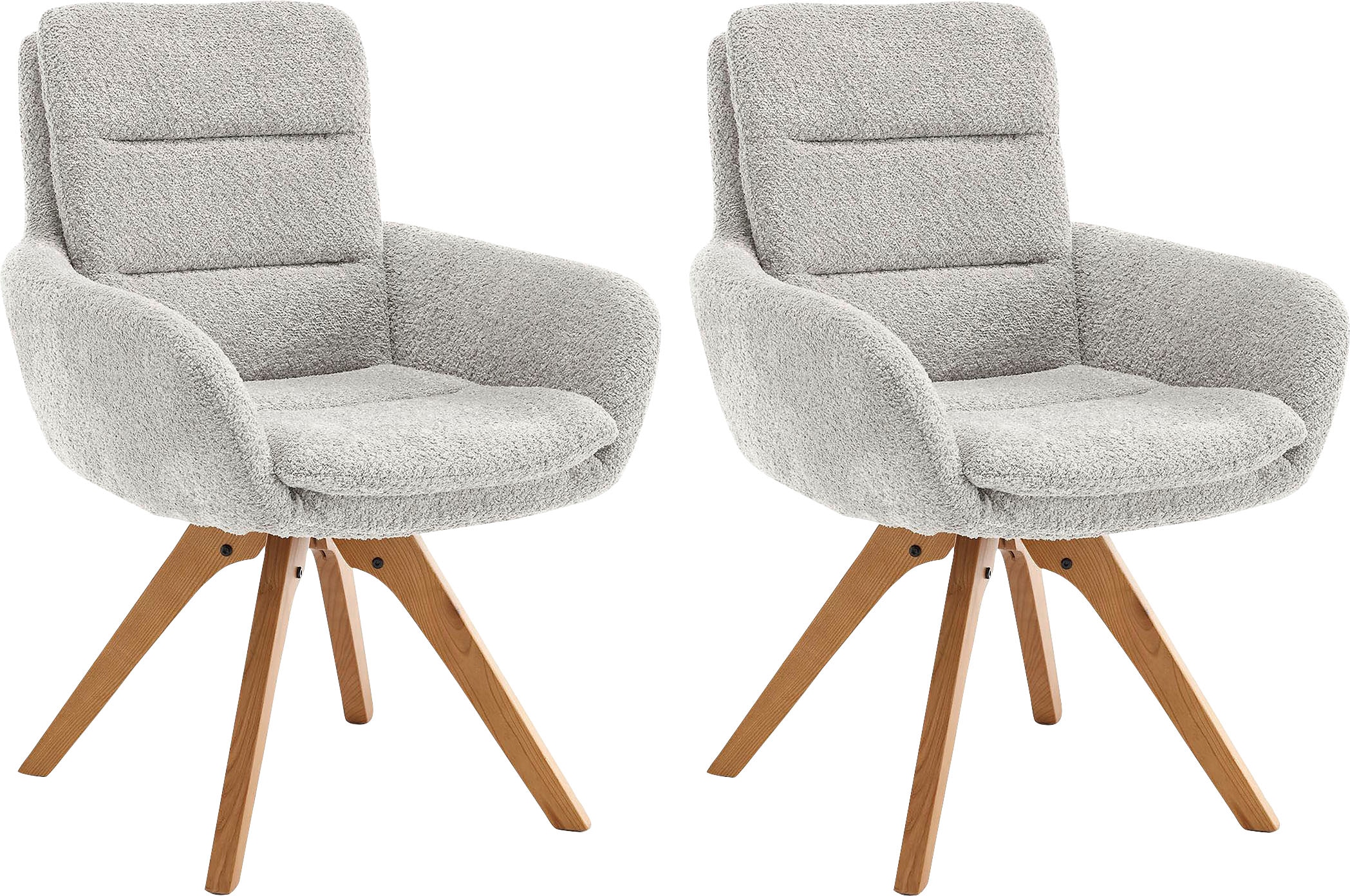 Home affaire Esszimmerstuhl »Taragona«, (Set), 2 St., Boucle, mit unterschi günstig online kaufen