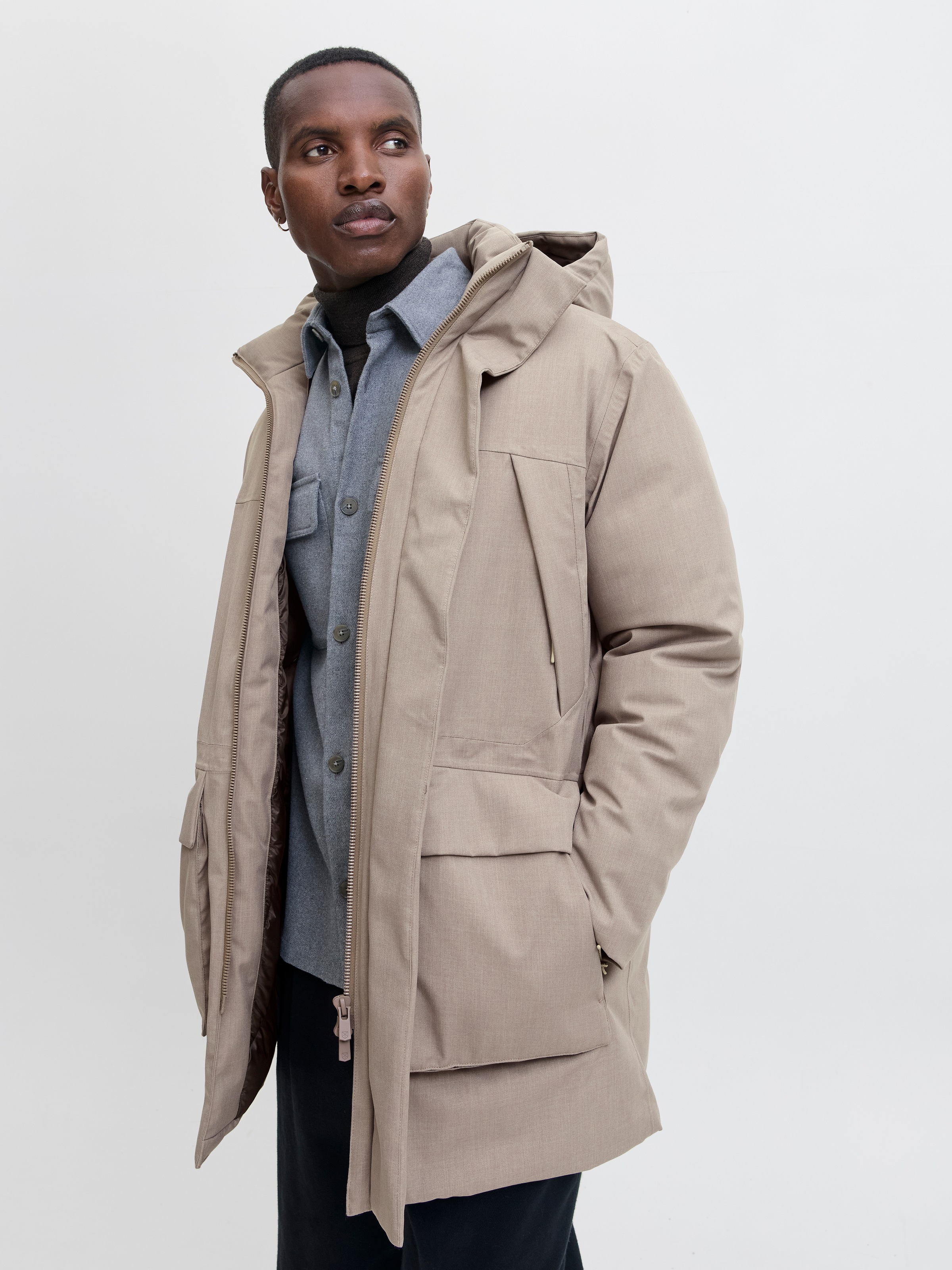 Jack & Jones Parka »JPRCCMOON MELANGE PARKA LN« mit Kapuze