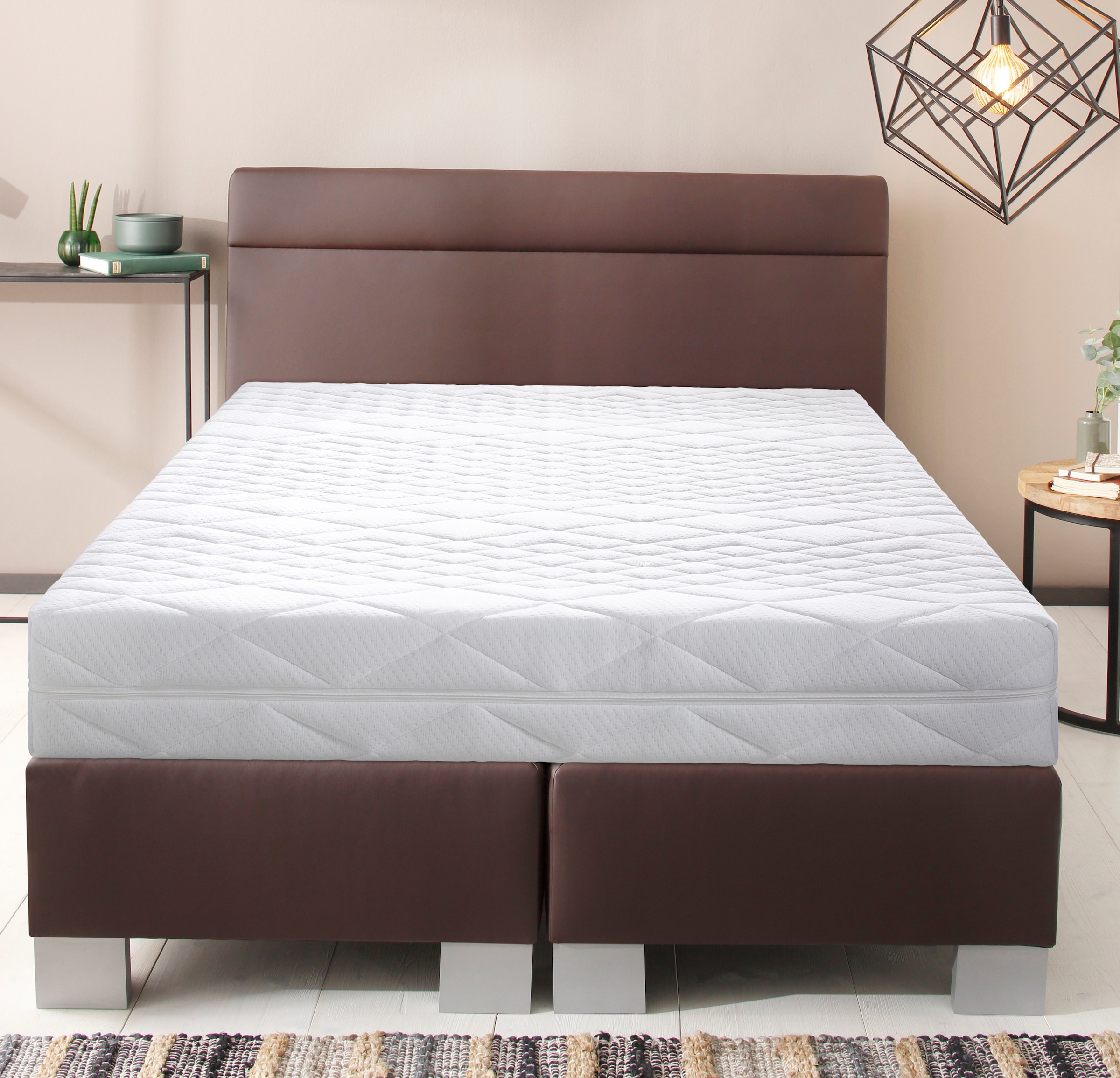 Malie Taschenfederkernmatratze »Lisa, 7 Zonen Tonnentaschenfederkern Matratze«, 22 cm hoch, 462 Federn, (1 St.), 90x200 cm, & weitere Größen, Matratze H2, H3, H4, H5