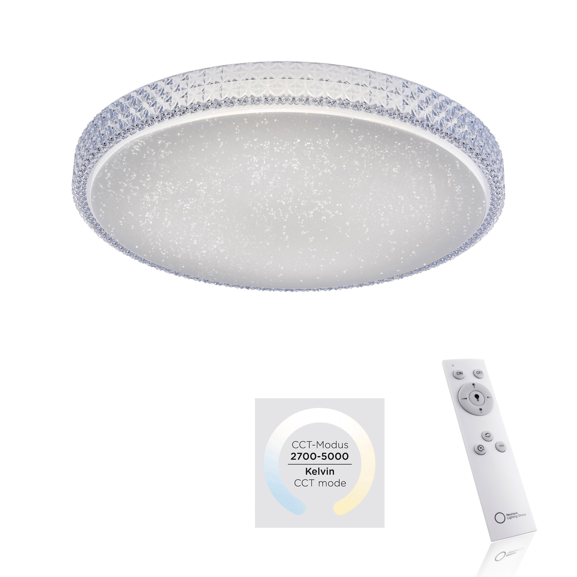 JUST LIGHT Deckenleuchte »FRIDA«, 1 flammig, Leuchtmittel LED-Board   LED f günstig online kaufen
