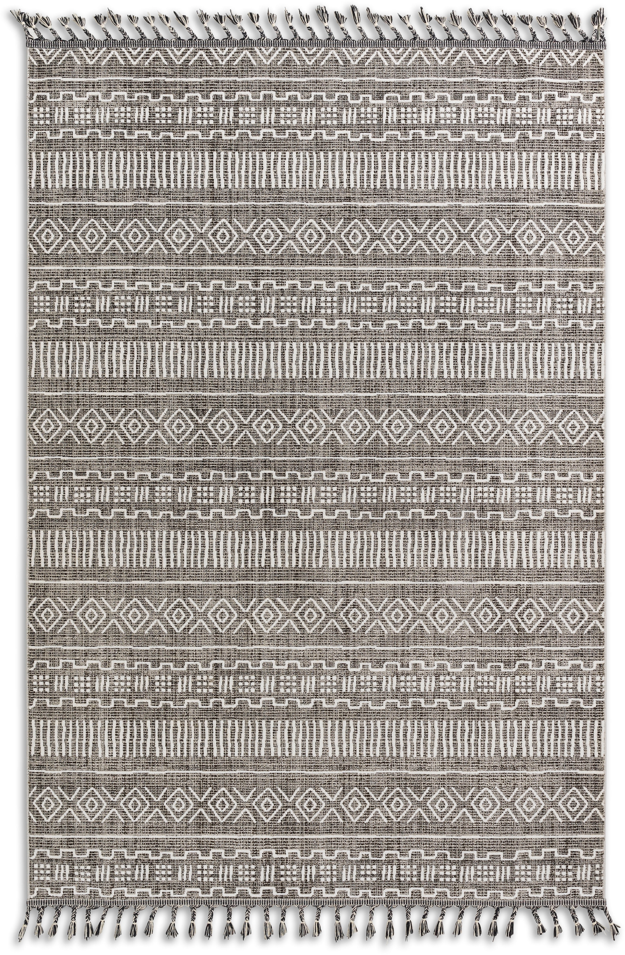 ASTRA Teppich »Ravenna 6634 224«, rechteckig, eleganter Kurzflorteppich mit  Fransen bequem und schnell bestellen