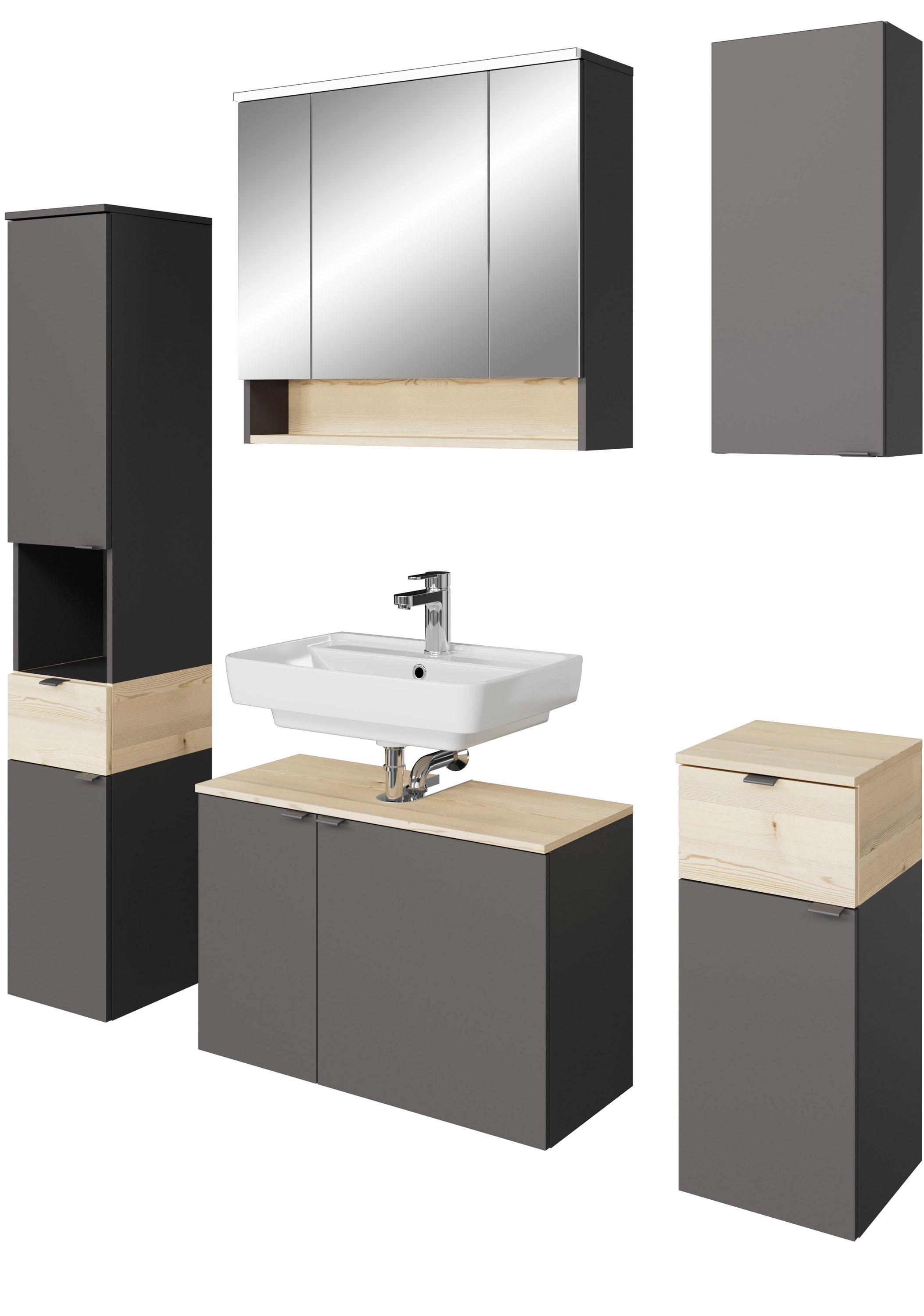 Saphir Badmöbel-Set »Quickset 394« Komplett-Set, 5 Stk. tlg. günstig online kaufen