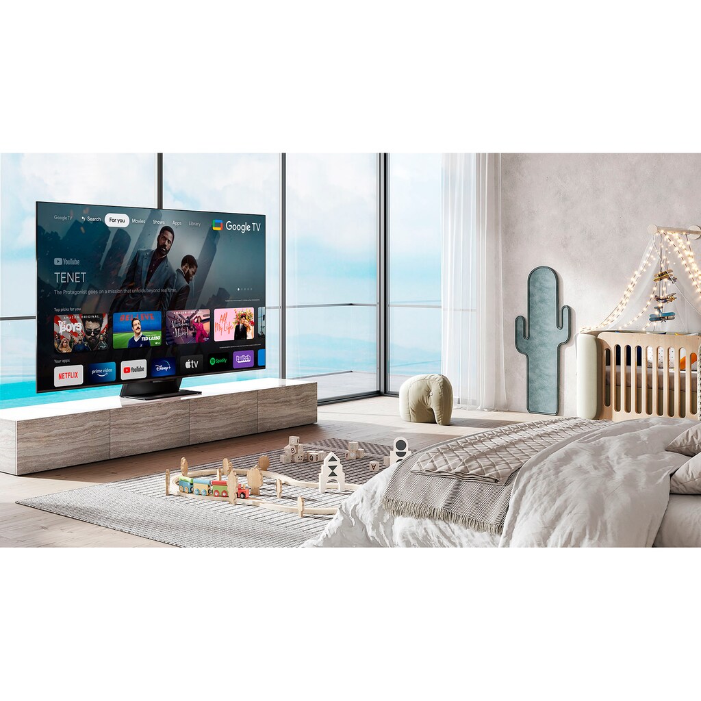 TCL QLED Mini LED-Fernseher »55C831X2«, 139 cm/55 Zoll, 4K Ultra HD, Google TV-Smart-TV