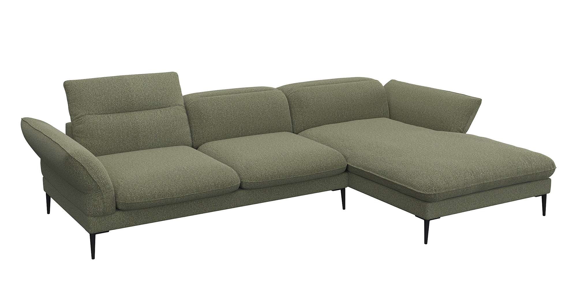 FLEXLUX Ecksofa »Salino, Funktionssofa mit Recamiere, Relaxsofa, Ecksofa«, günstig online kaufen