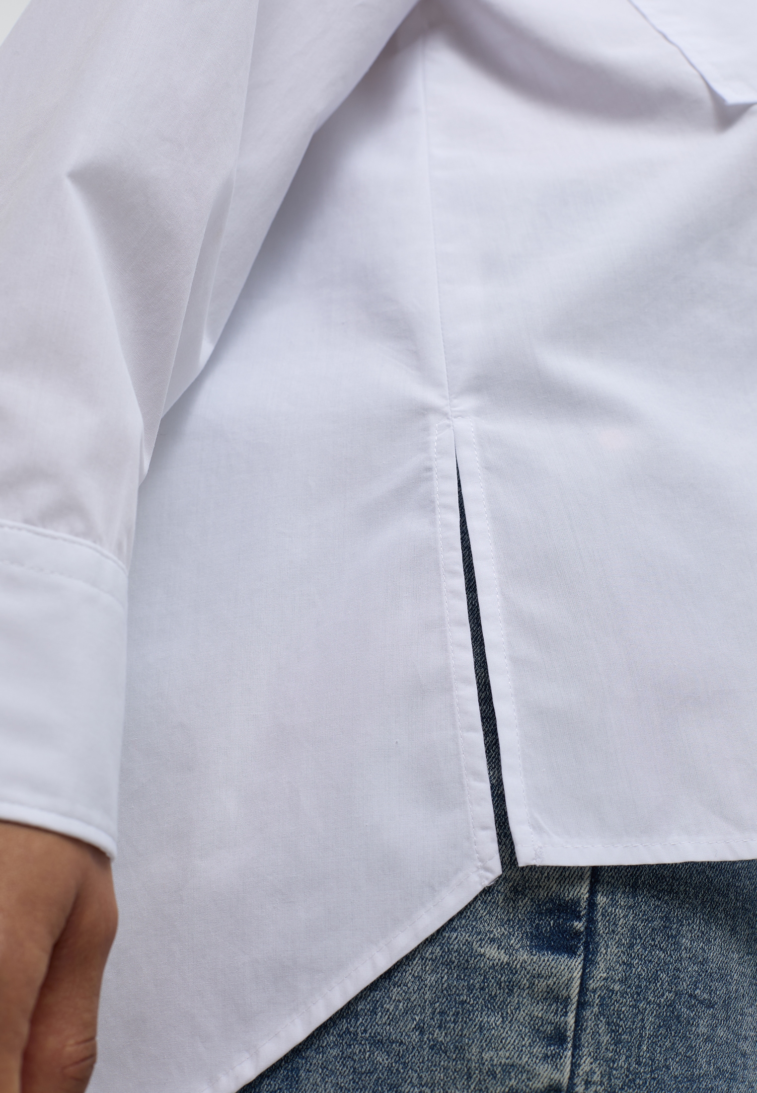 Eterna Longbluse »OVERSIZE FIT« EASY IRON (bügelleicht)