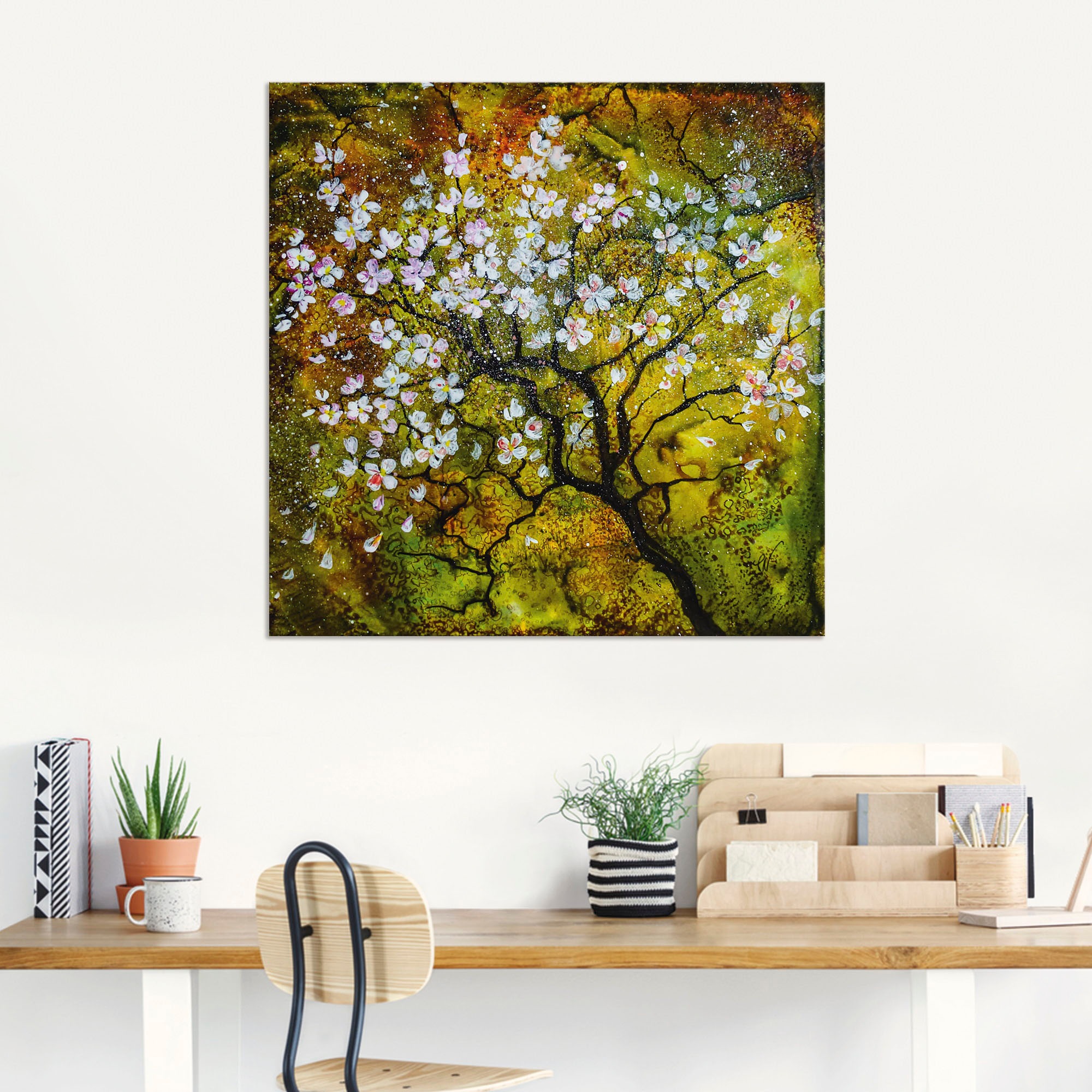 Artland Wandbild "Kirschblüte", Baumbilder, (1 St.), als Alubild, Outdoorbi günstig online kaufen