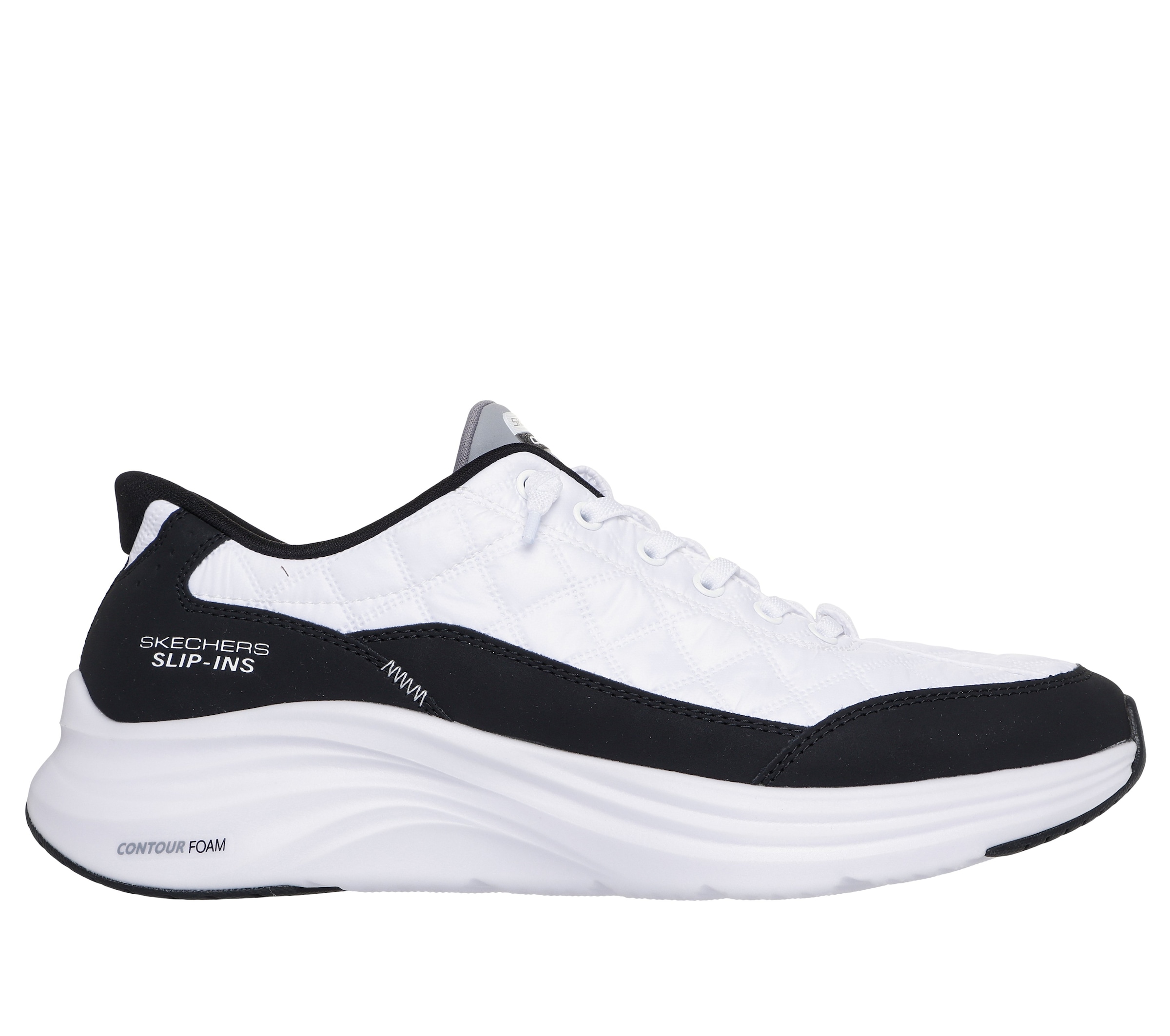 Skechers Slip-On Sneaker »CONTOUR FOAM«  Slipper, Schnürschuh in veganer Verarbeitung, Cozy Fit™-Komfort