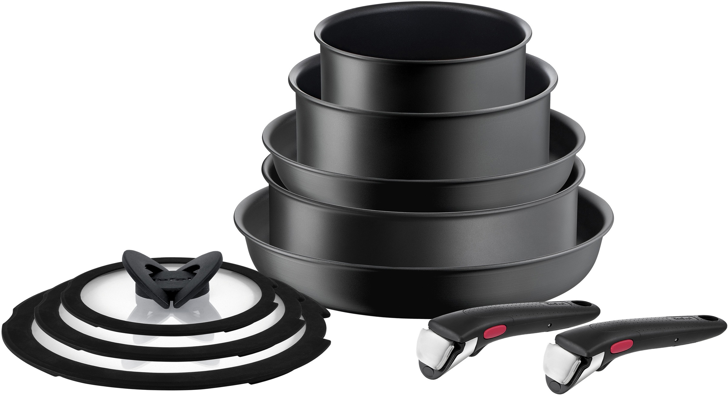 Tefal Topf-Set »Ingenio Ultimate L76491«, Aluminium, (Set, 10 tlg., Stielka günstig online kaufen