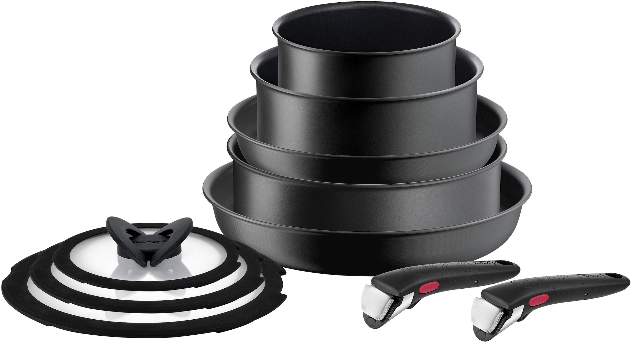 Tefal Topf-Set »L76491 Ingenio Ultimate«, Aluminium, (Set, 10 tlg., Stielka günstig online kaufen