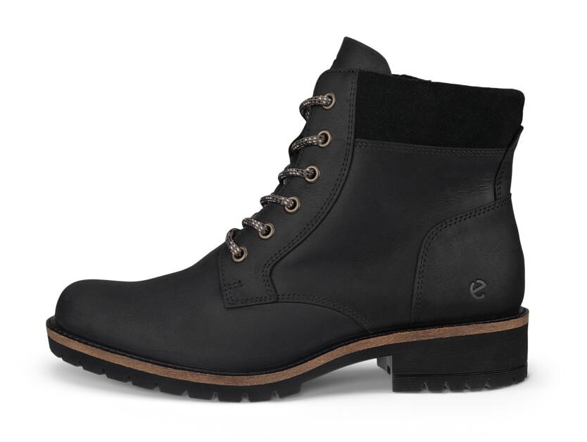 Ecco Schnürstiefelette »ELAINA«, Stiefelette, Blockabsatz, mit weicher Schaftrandpolsterung