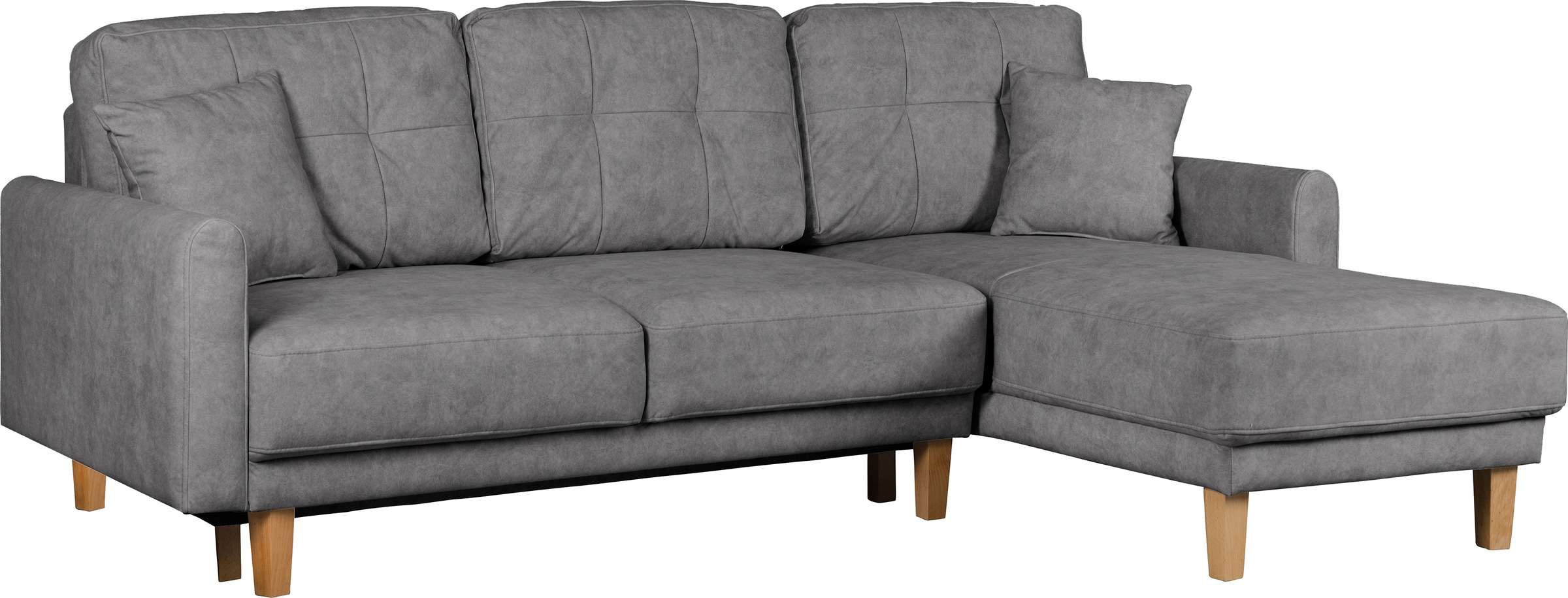 Home affaire Ecksofa »TRIPLO optionale Schlafsofa mit Bettkasten, Maße B/T/H: 234/164/89 cm«, L-Form wahlweise mit Bettfunktion - Liegefläche 132x210 cm