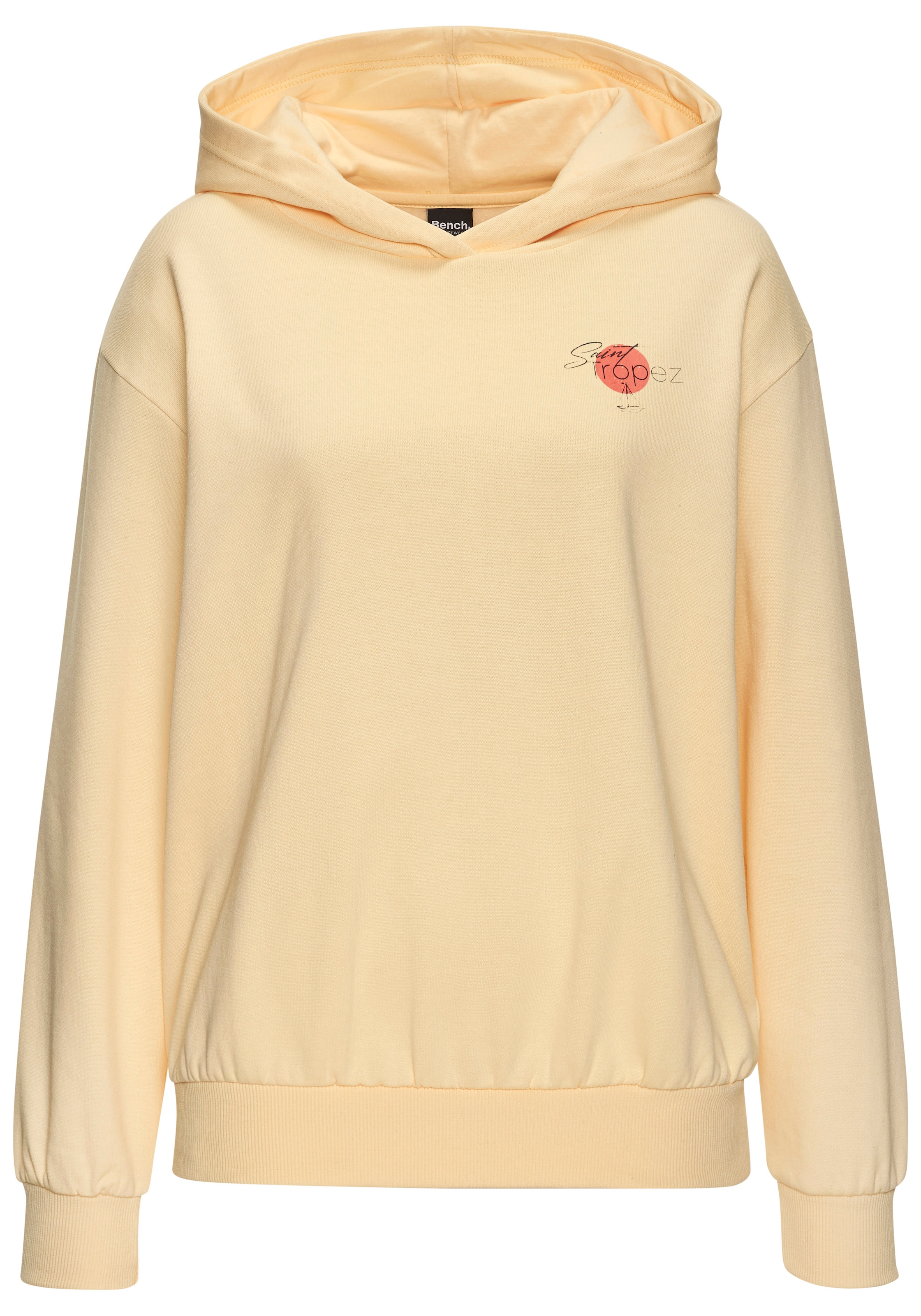 Bench. Kapuzenpullover mit großem Printdruck auf dem Rücken, Loungewear