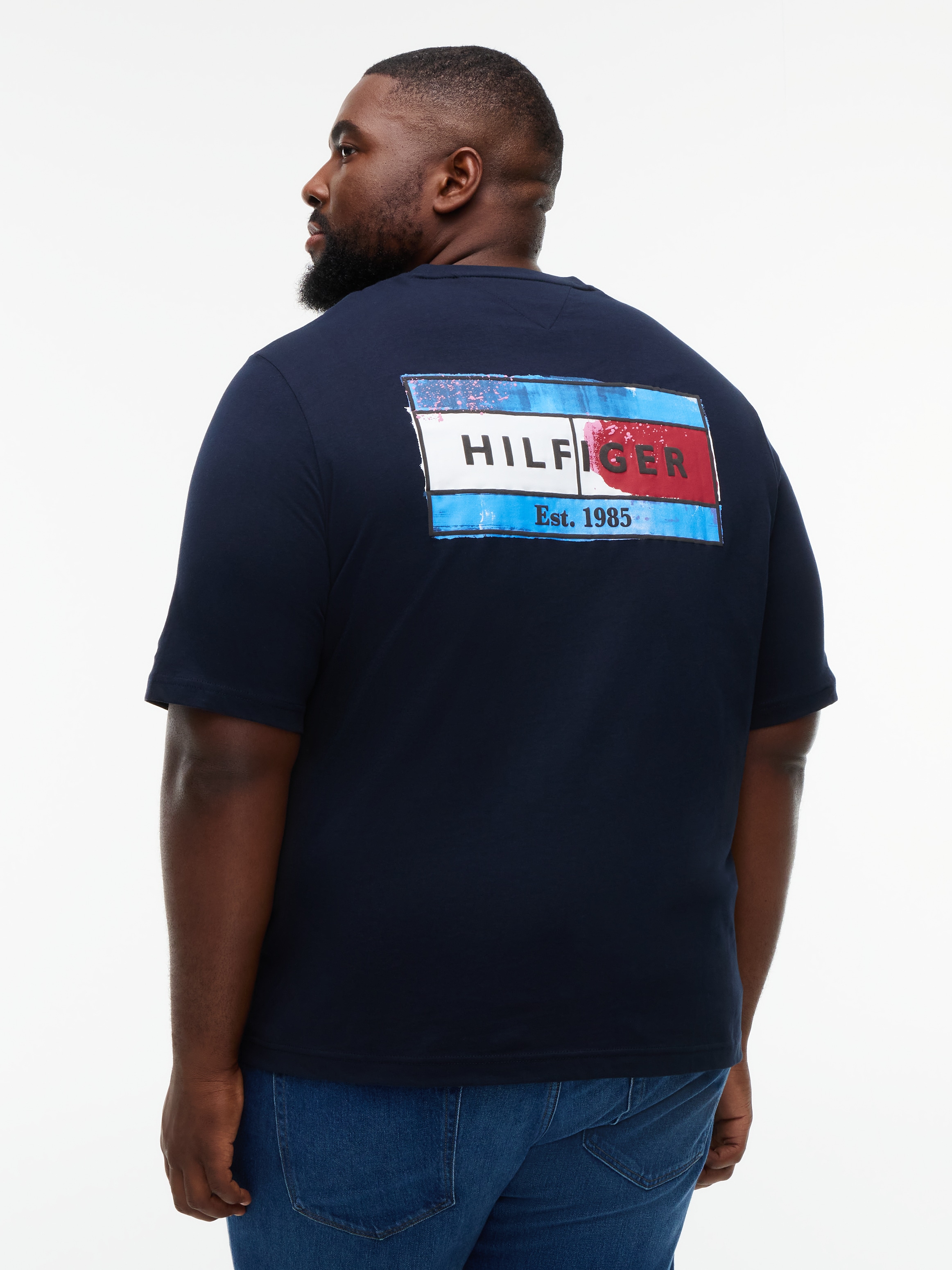Tommy Hilfiger Big & Tall T-Shirt »BT-BACK FLAG GRPHIC« mit Rückenprint, normale Passform